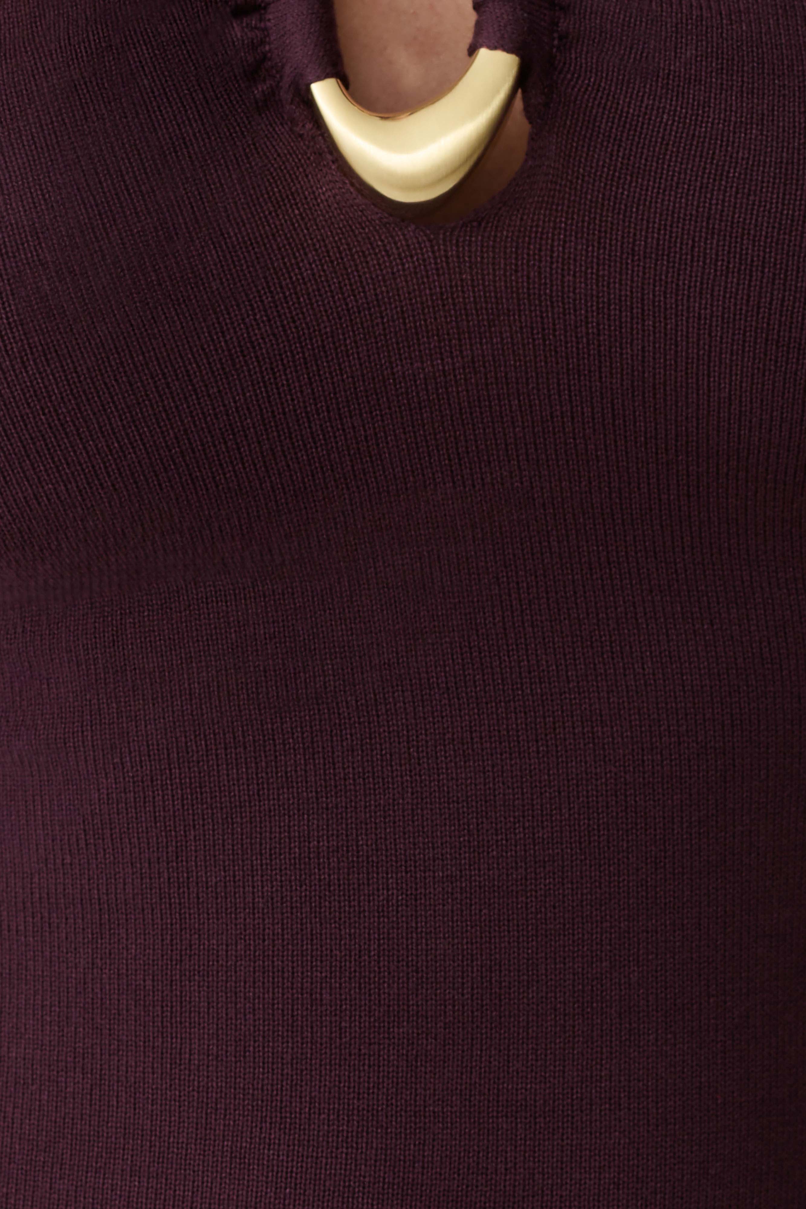 Dimitri Knit Midi Dress - Chocolate - Image 7