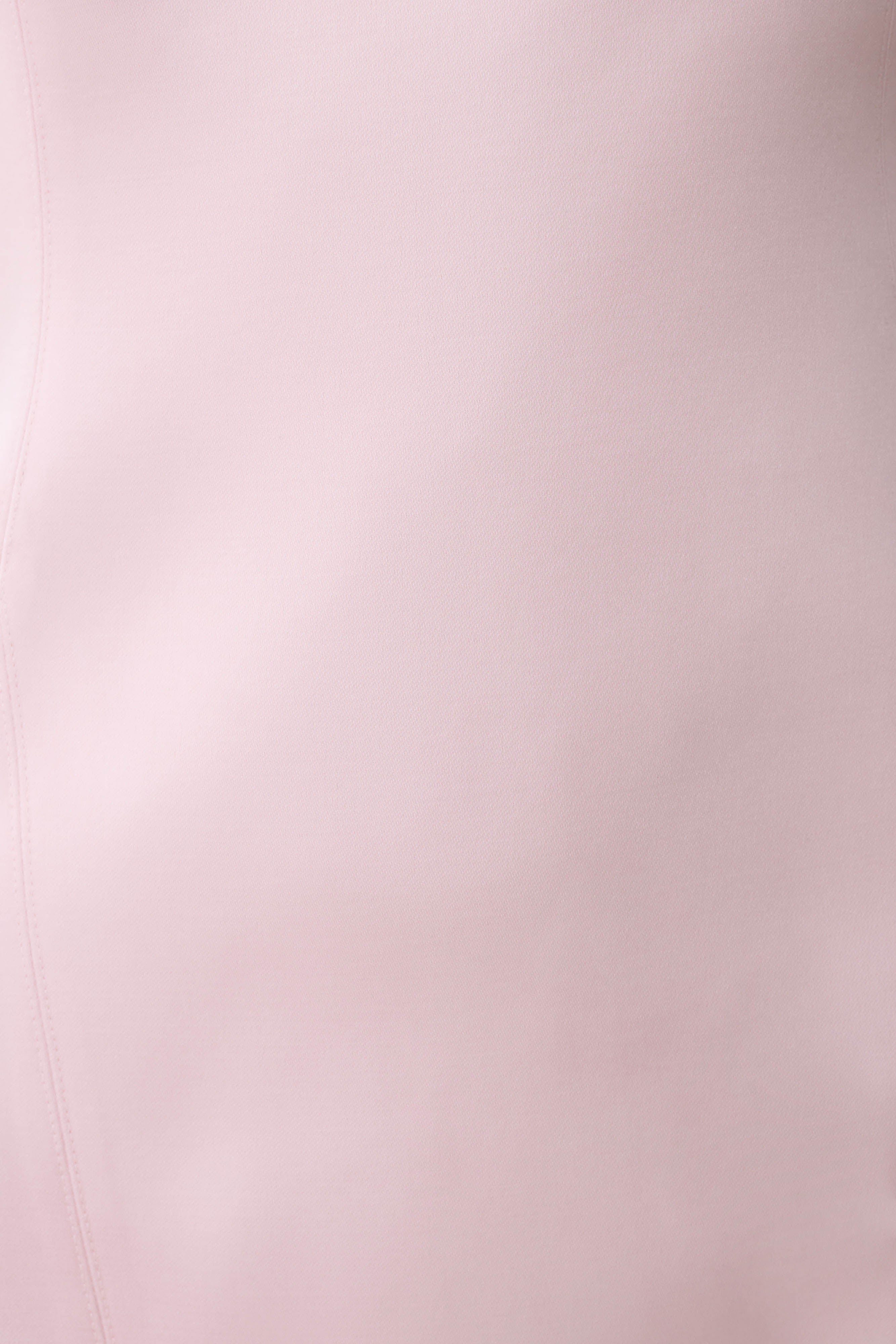 Beth Satin Mini Dress - Pale Pink - Image 6