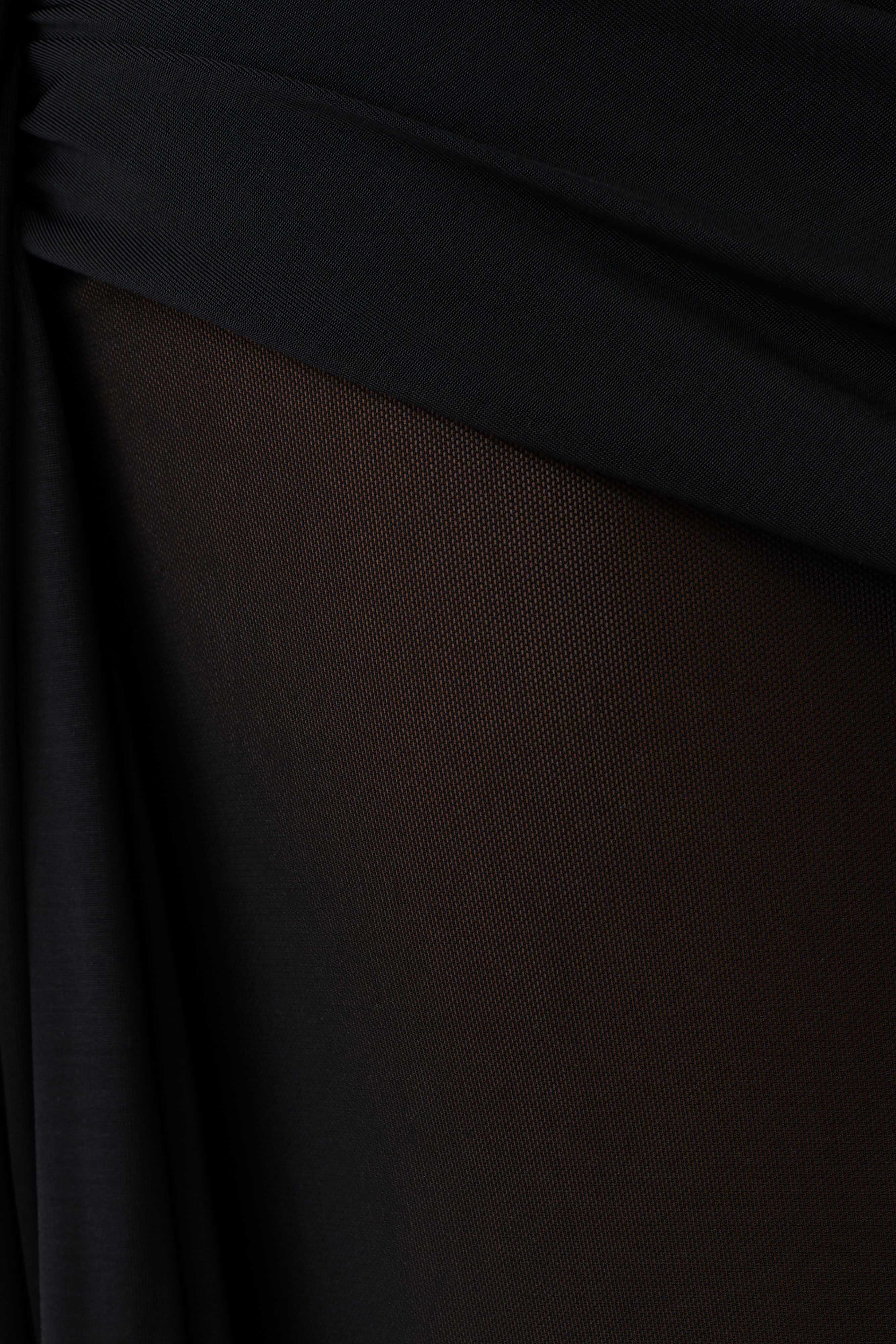 Asher Slinky One Shoulder Maxi Dress - Black - Image 7