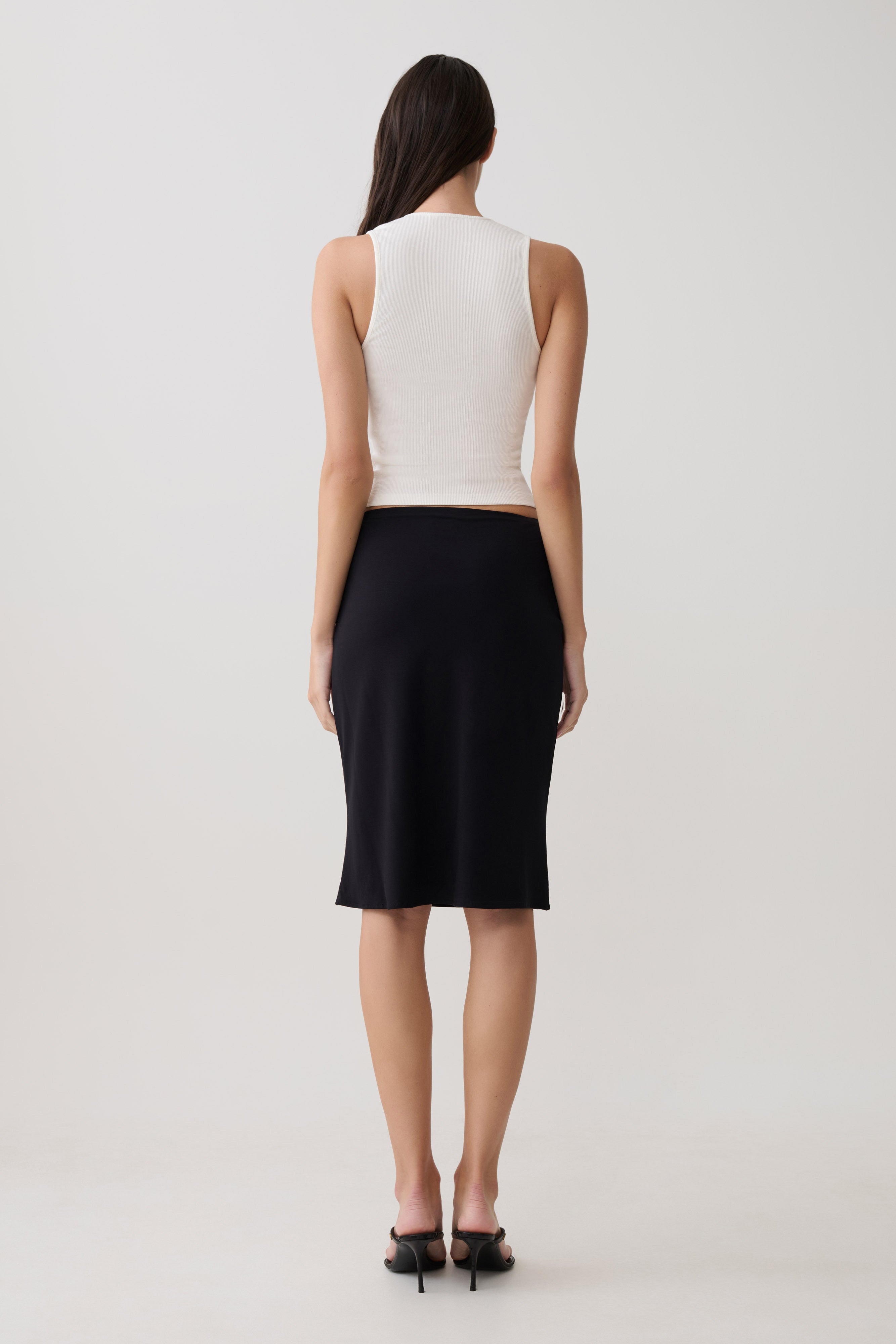 Alternative view of Greer Knee Length Skirt - Black