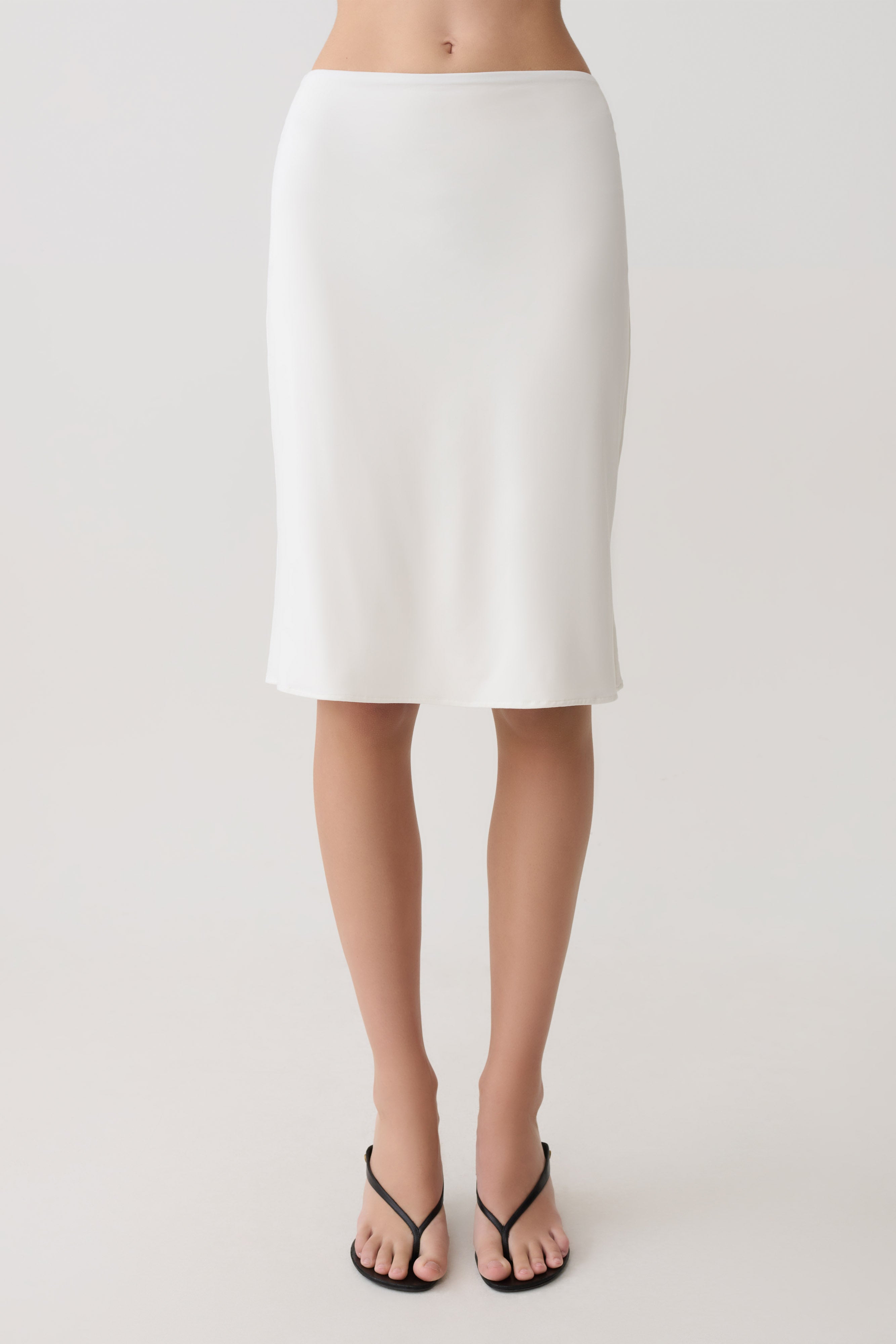 Greer Knee Length Skirt - White - Image 8