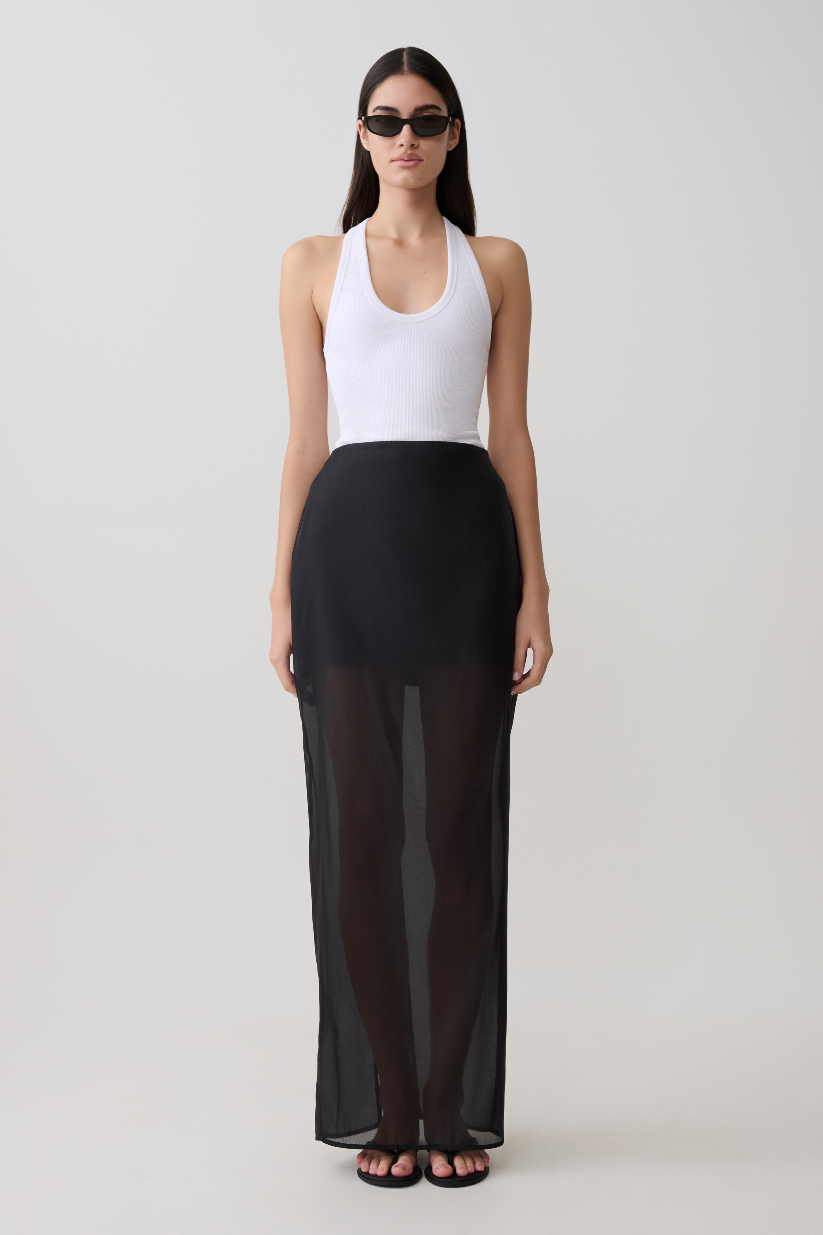 Actress Ribbed Tank - White - Image 7