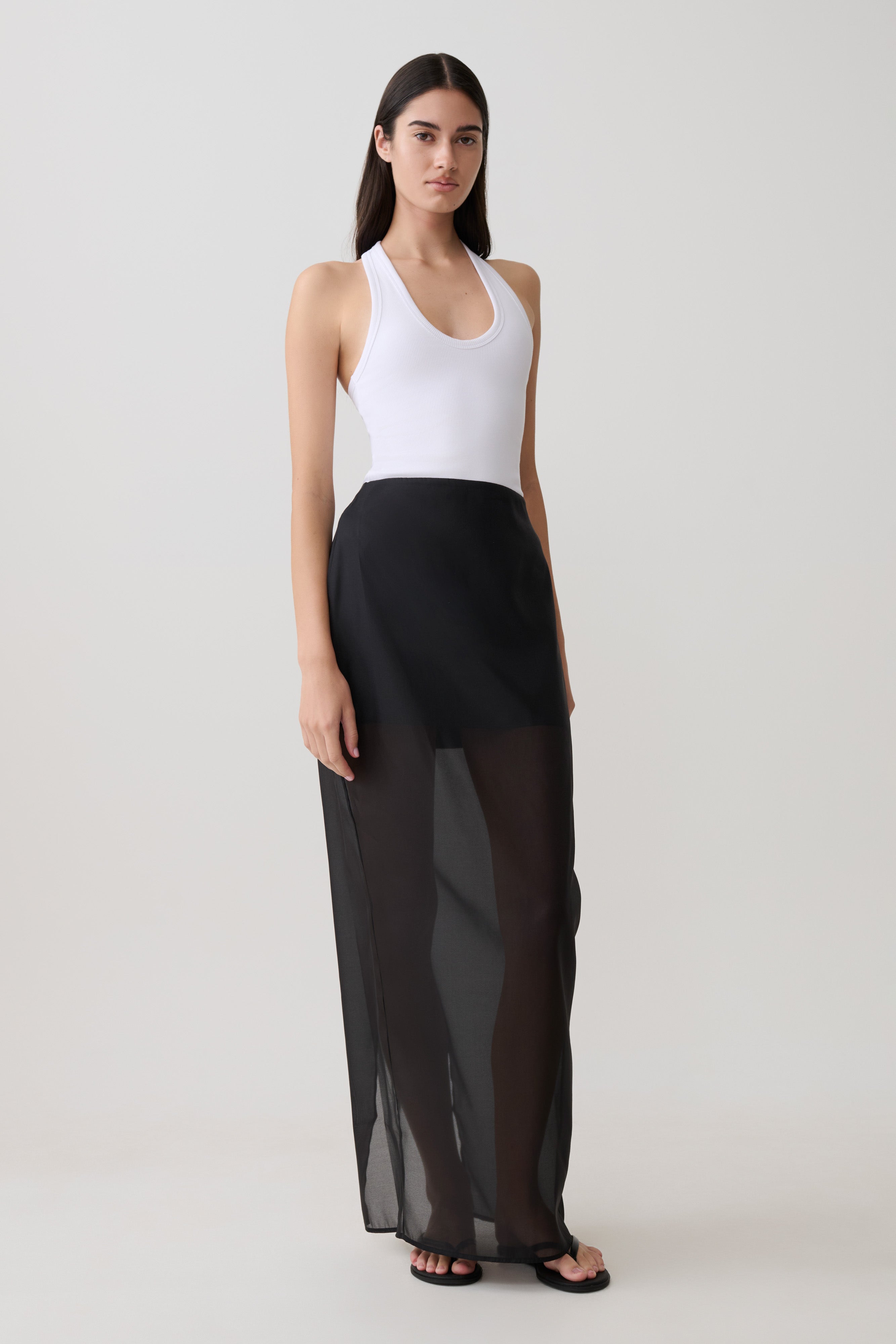 Actress Ribbed Tank - White - Image 4