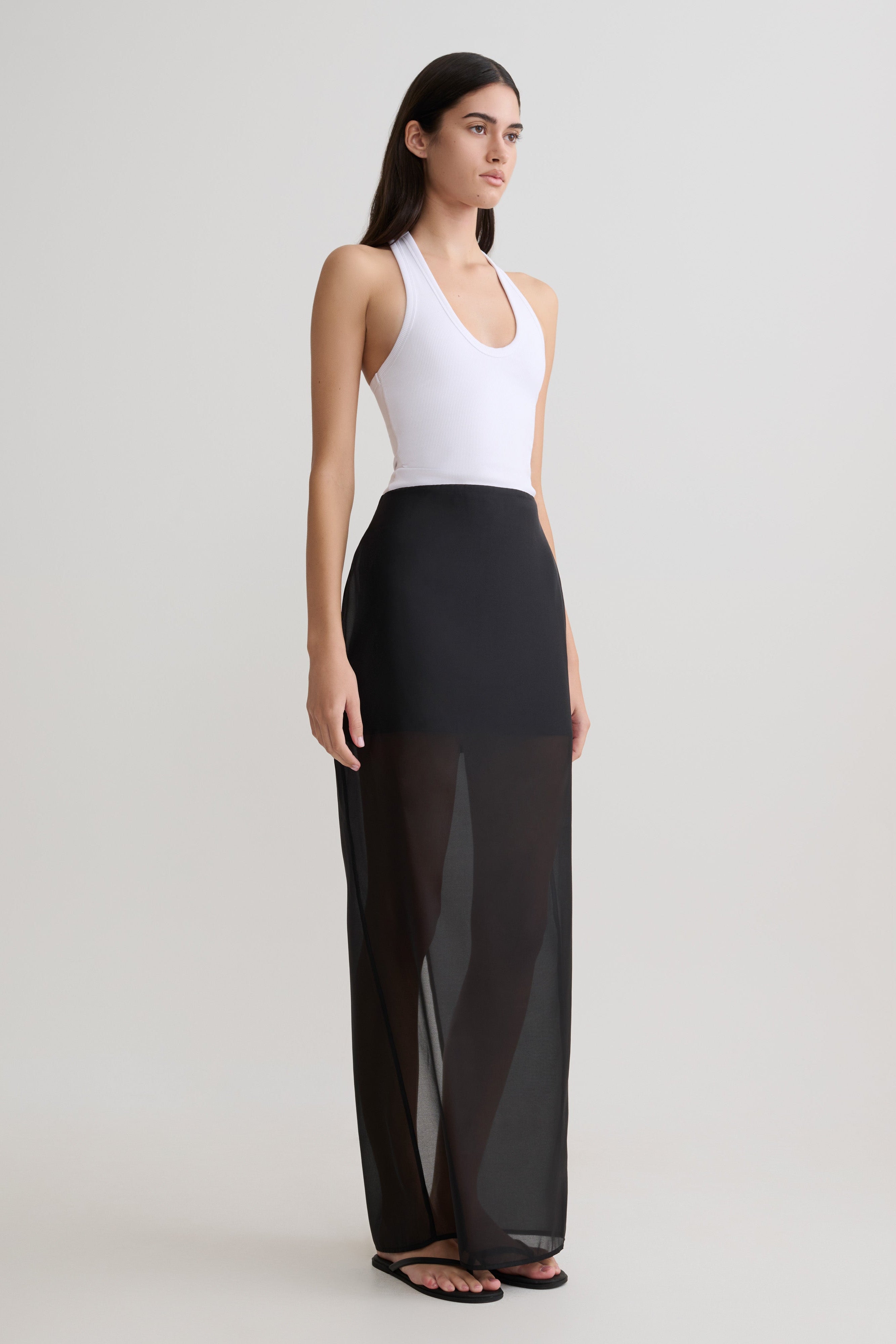 Actress Ribbed Tank - White - Image 6
