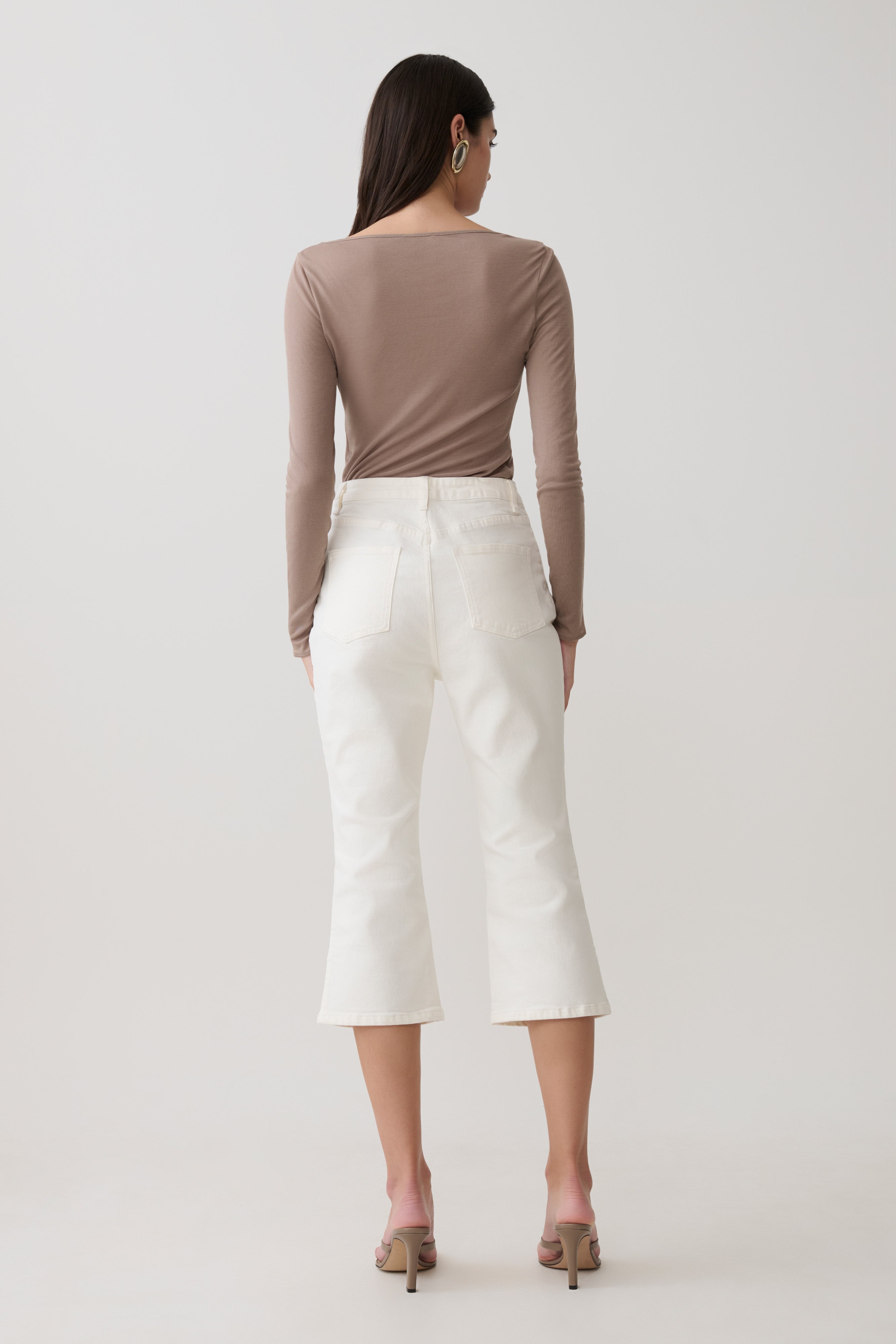 Coraline Long Sleeve Sheer Top - Neutral - Image 4