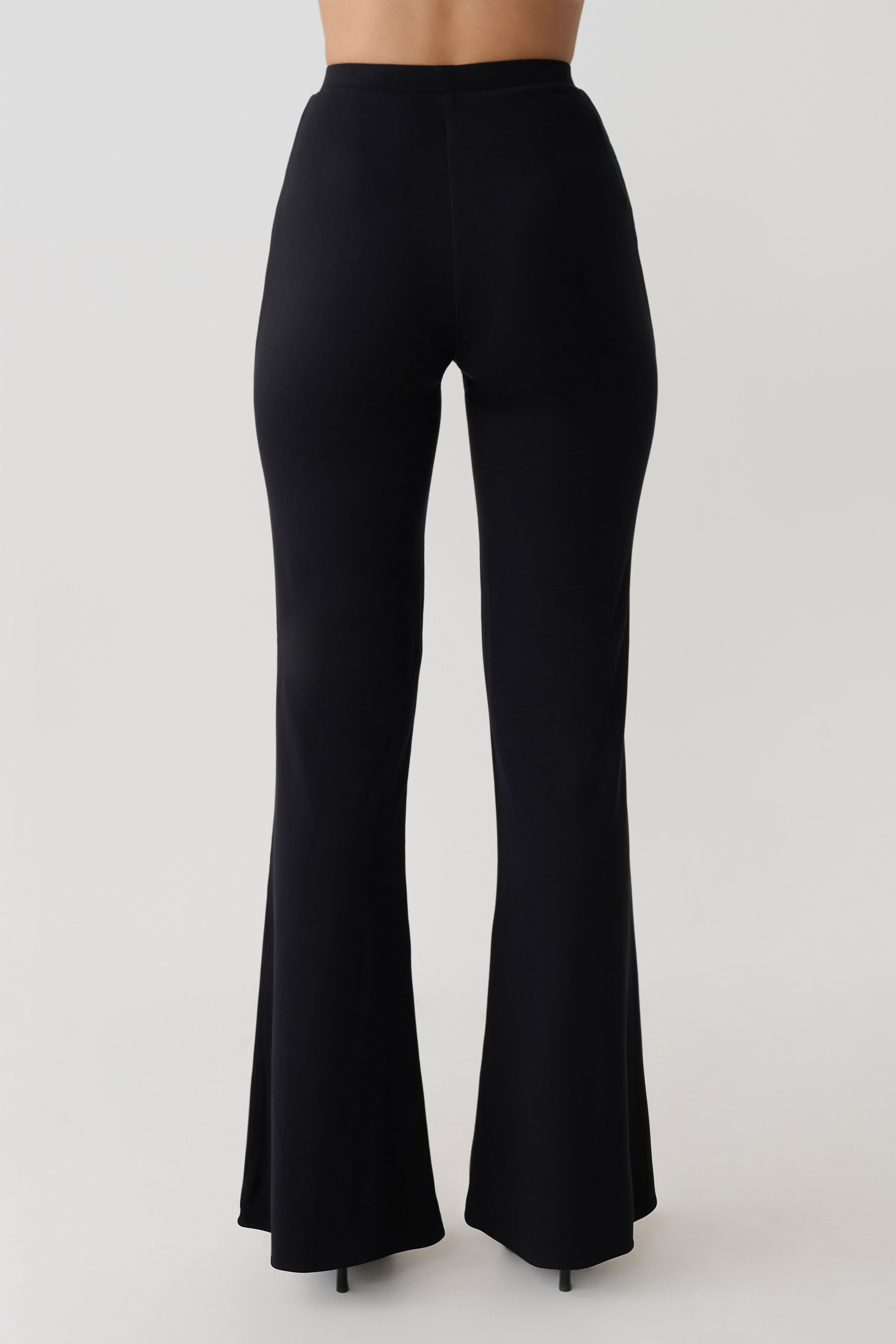 Alternative view of Jemma Flare Leg Pants - Black