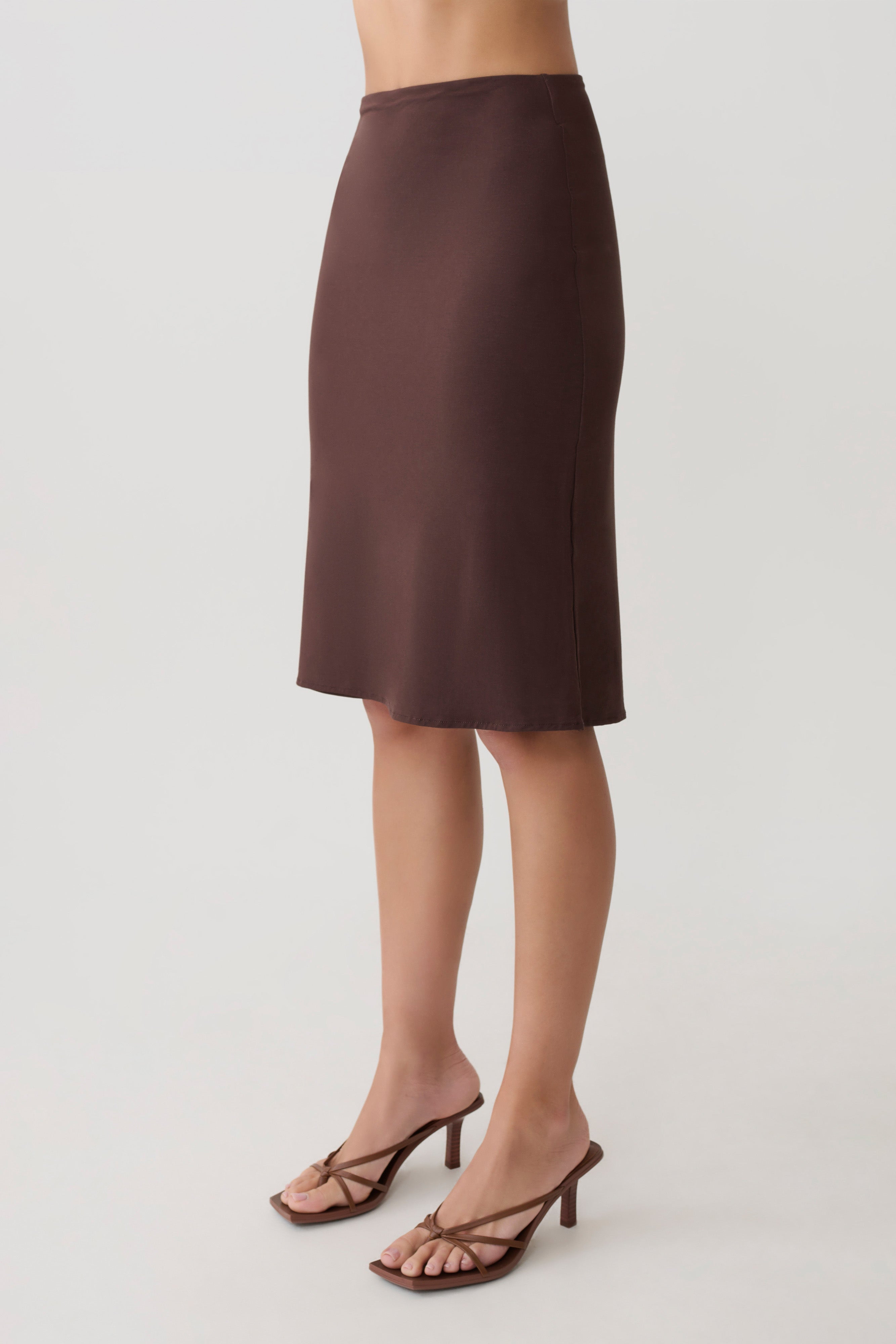 Greer Knee Length Skirt - Espresso - Image 6