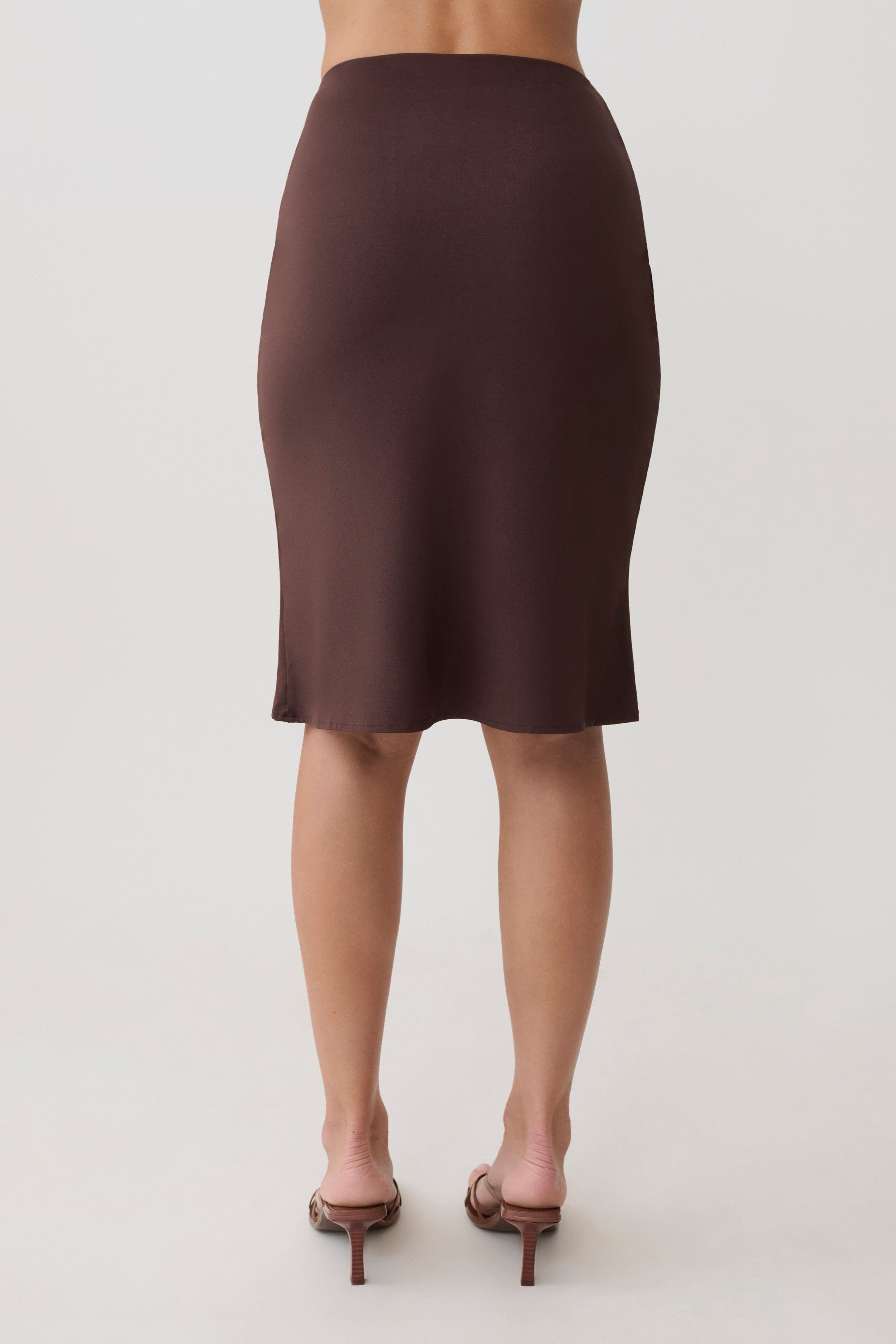 Greer Knee Length Skirt - Espresso - Image 7