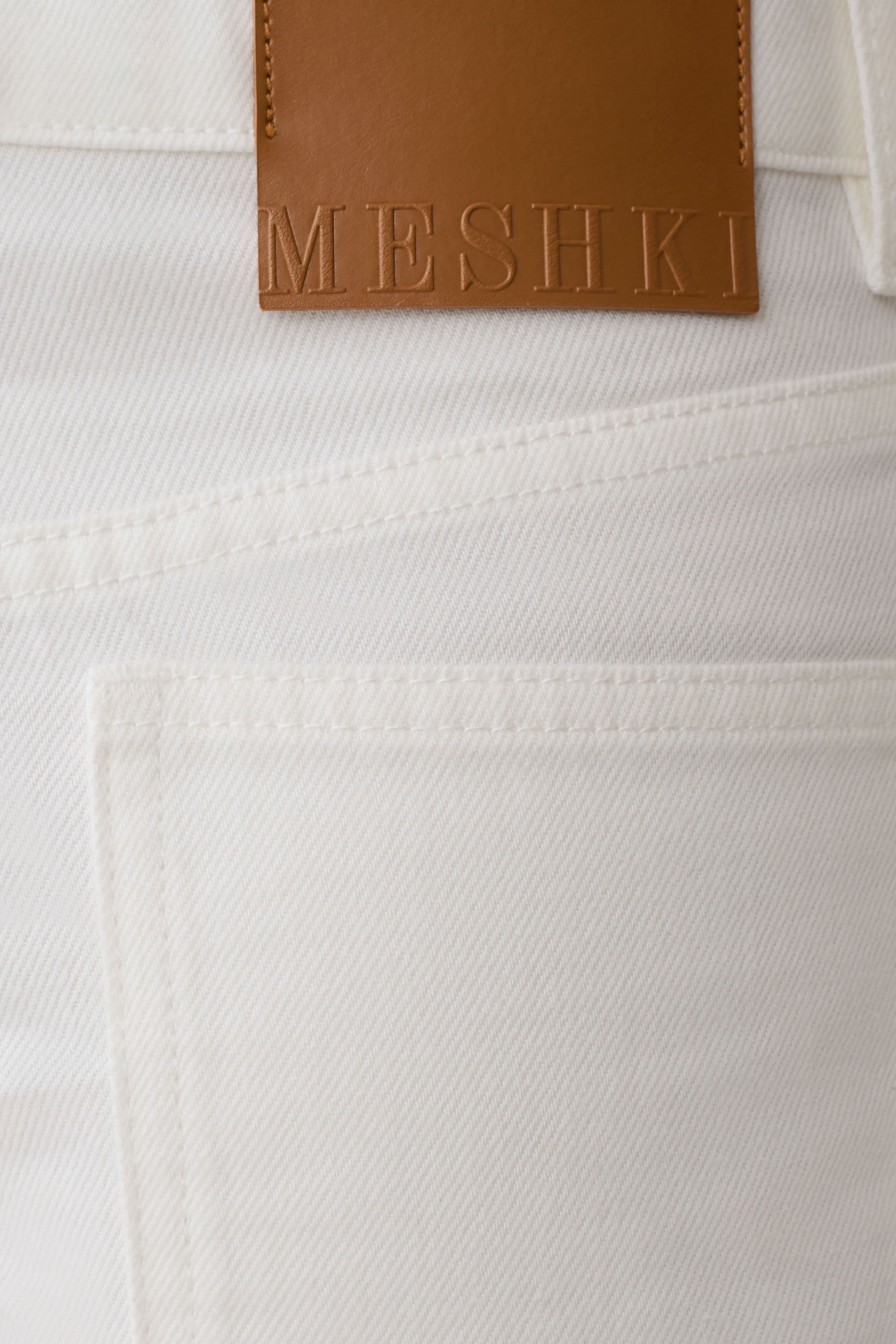 Krissy Rolled Hem Denim Shorts - White - Image 7