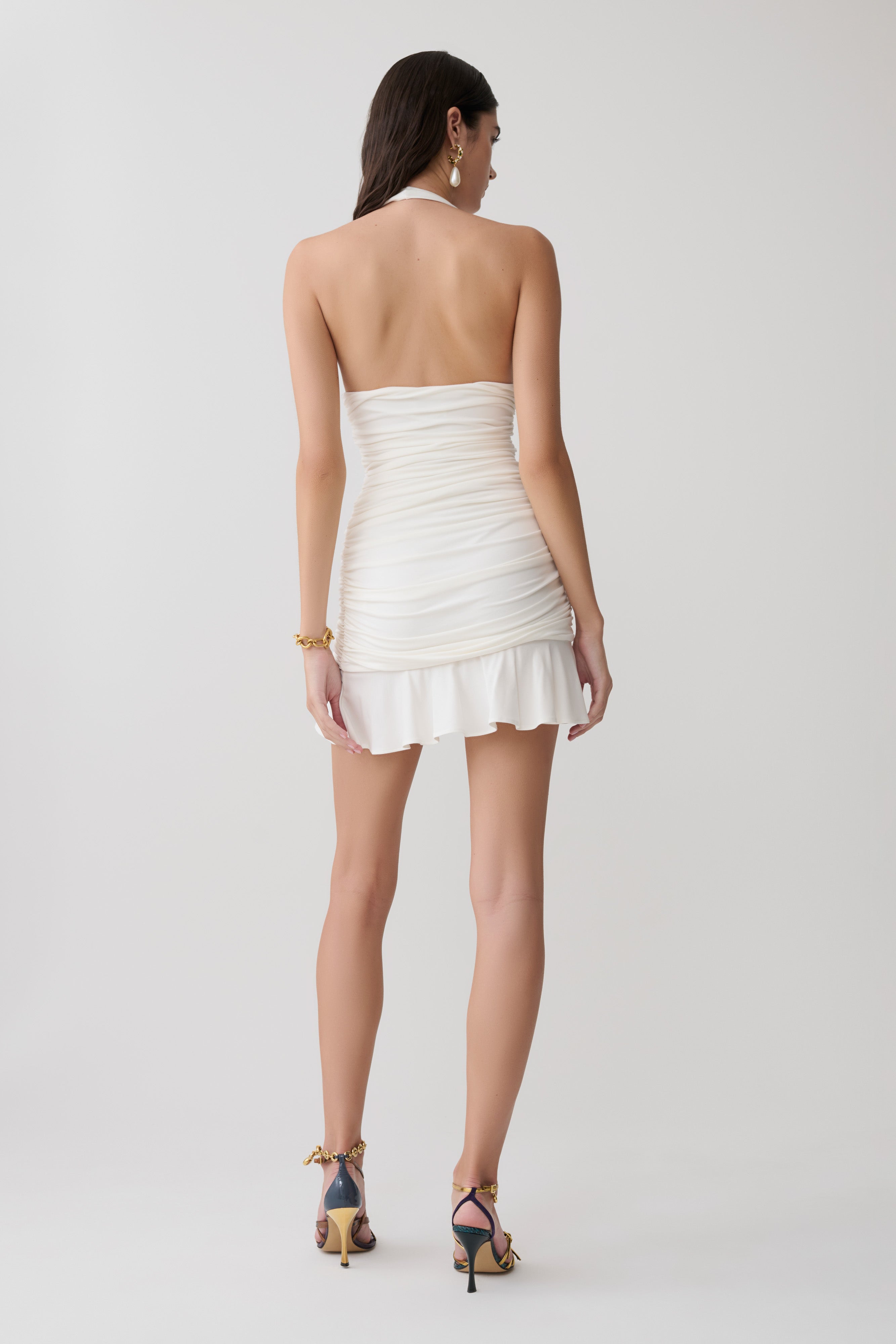 Alternative view of Peregrine Modal Halter Mini Dress - Ivory