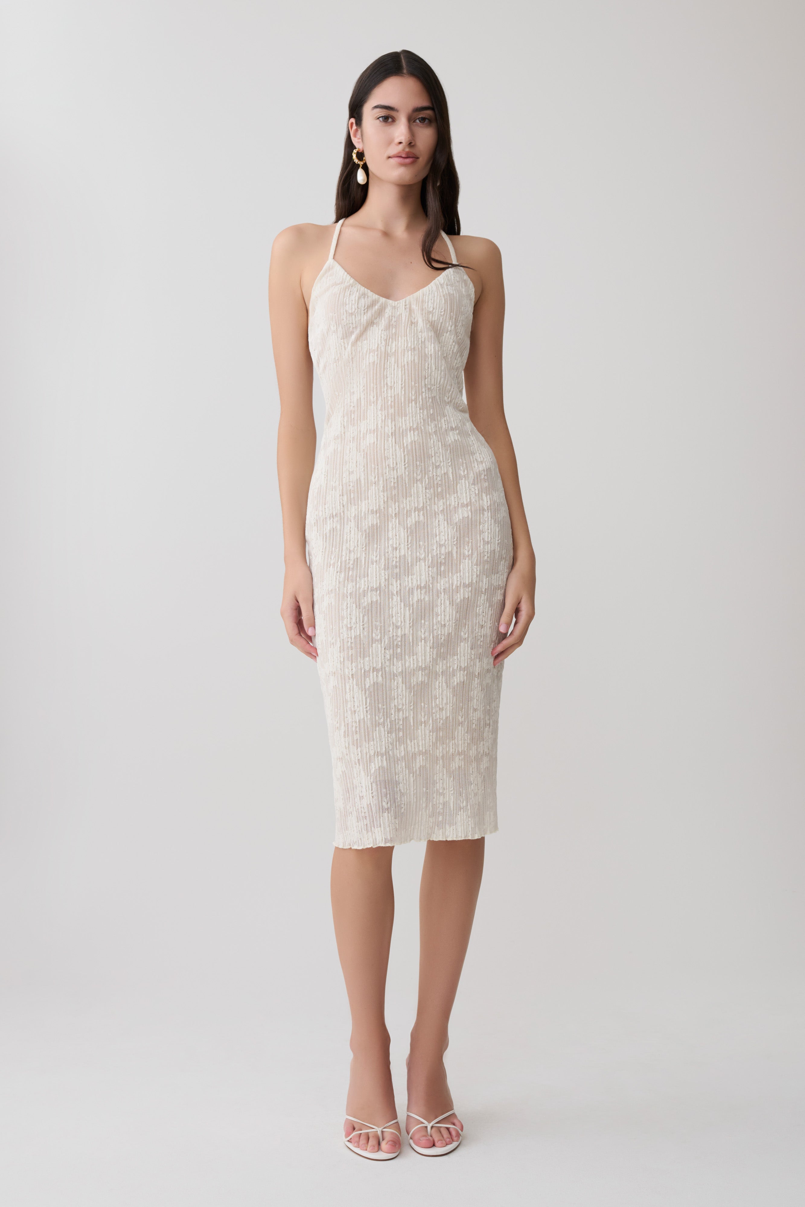 Alternative view of Ambrose Lace Midi Dress - Ivory