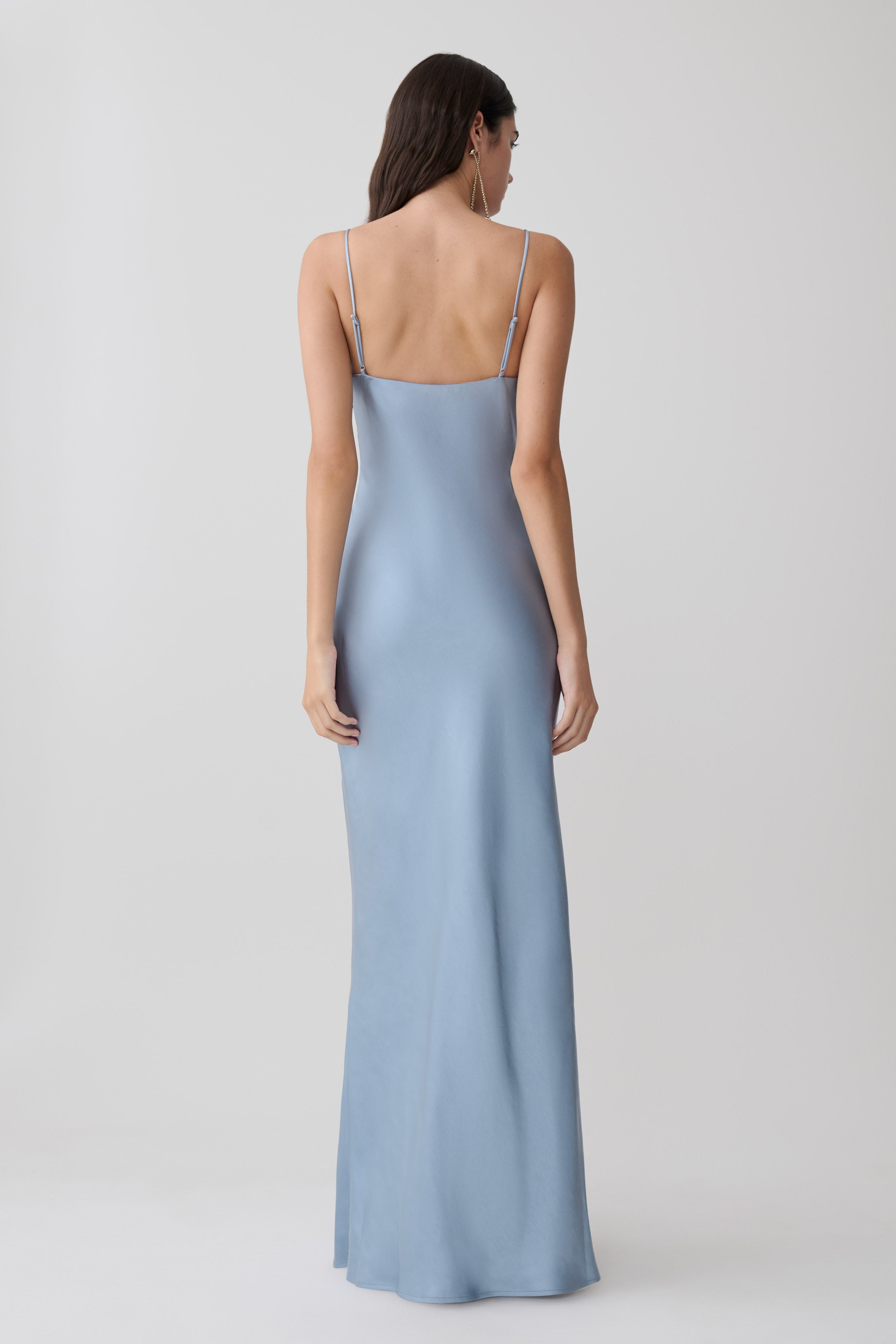 Martinne Chiffon Overlay Maxi Dress - Arctic Blue - Image 5