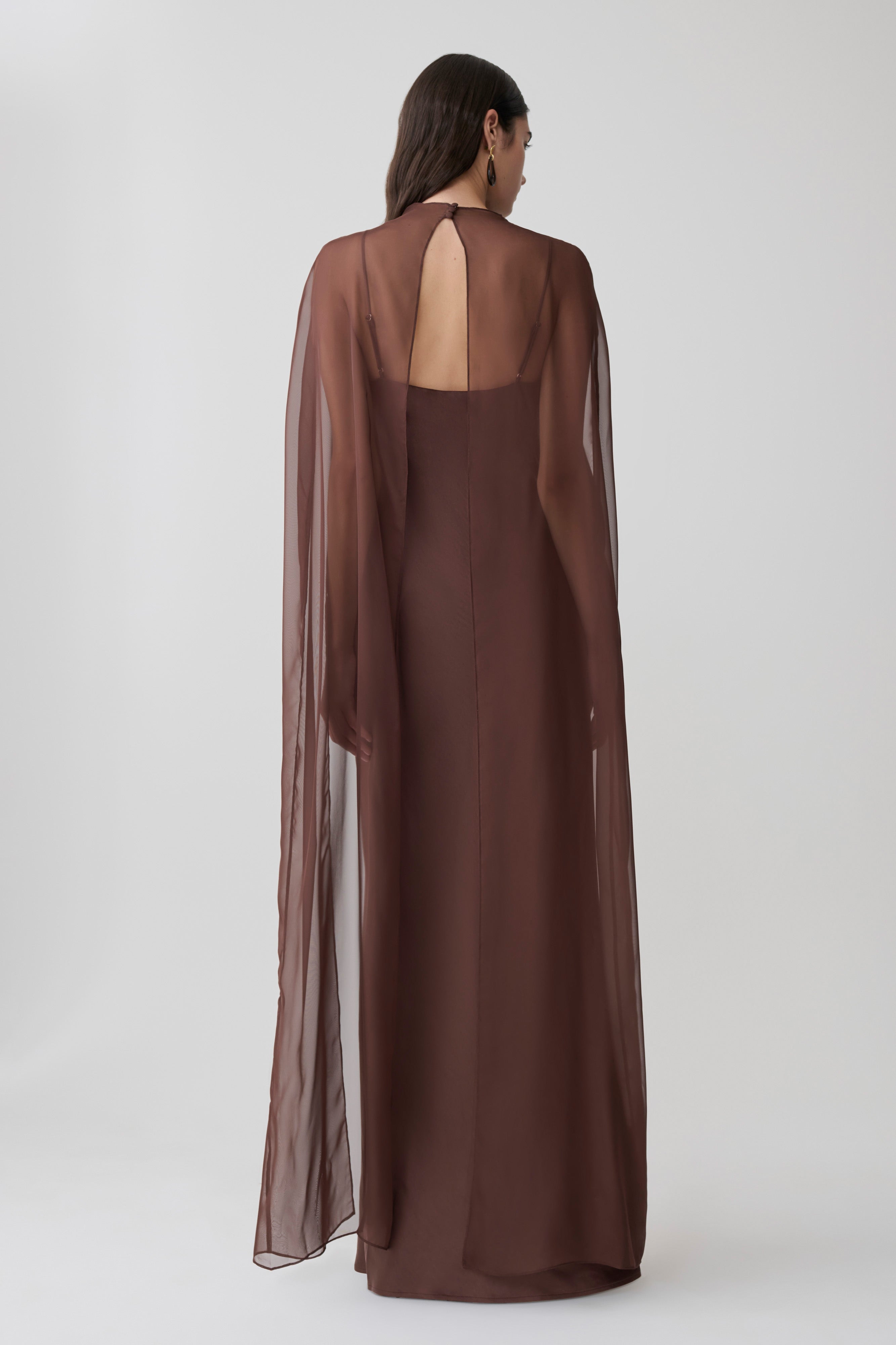 Alternative view of Martinne Chiffon Overlay Maxi Dress - Mocha