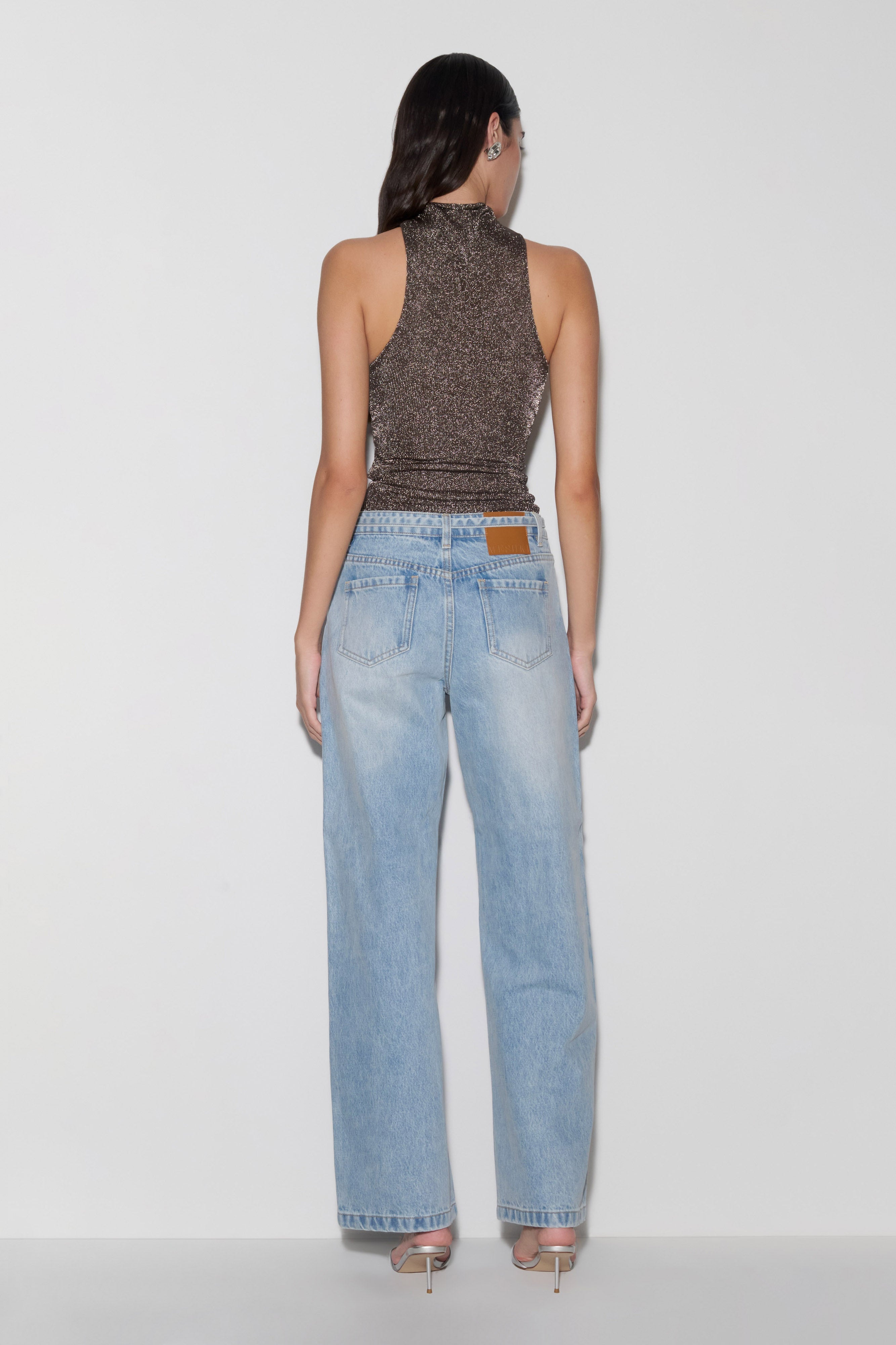 Alternative view of Nikki Lurex Top With Hardware - Gunmetal