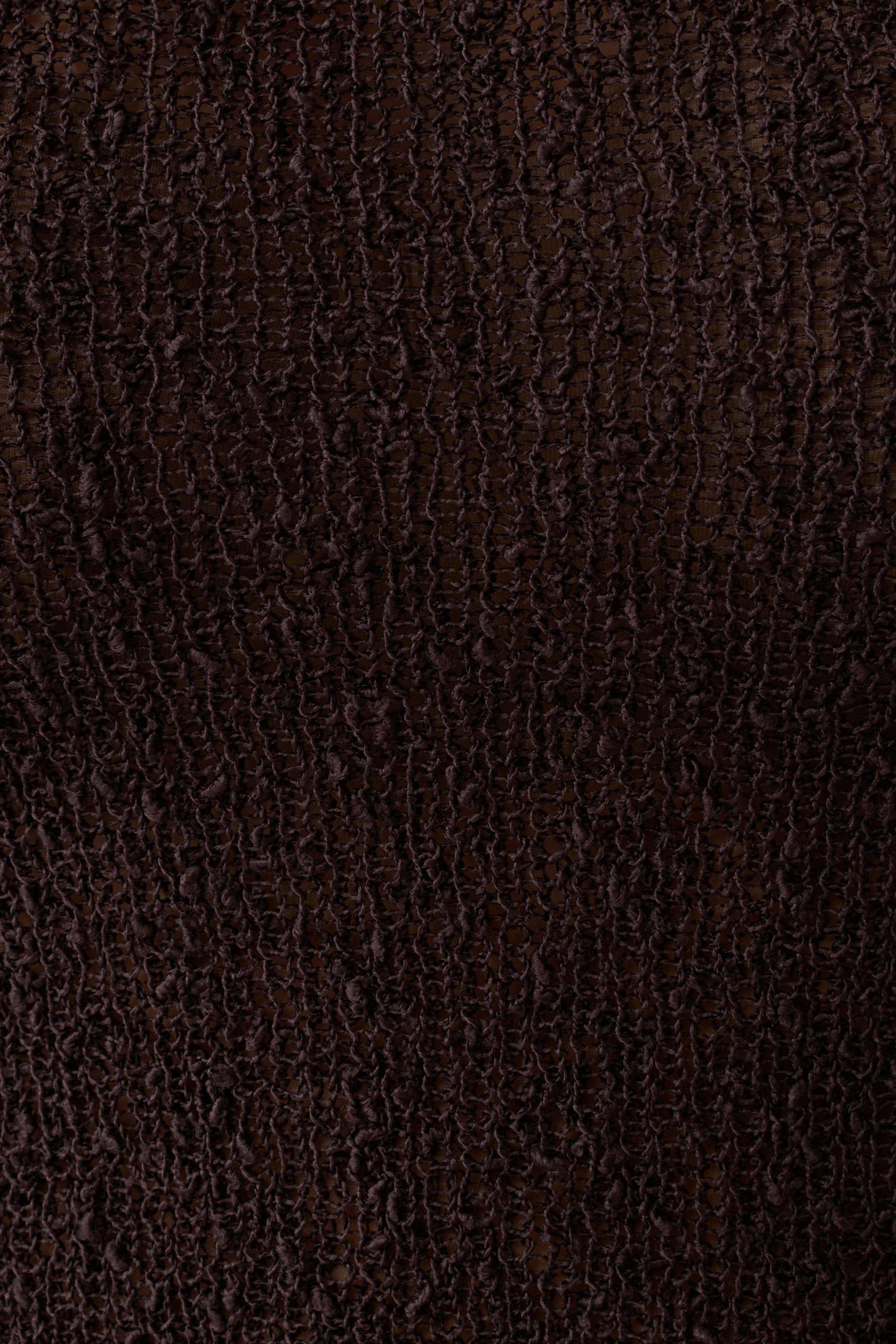 Mattais Boucle Knit Top - Dark Chocolate - Image 9
