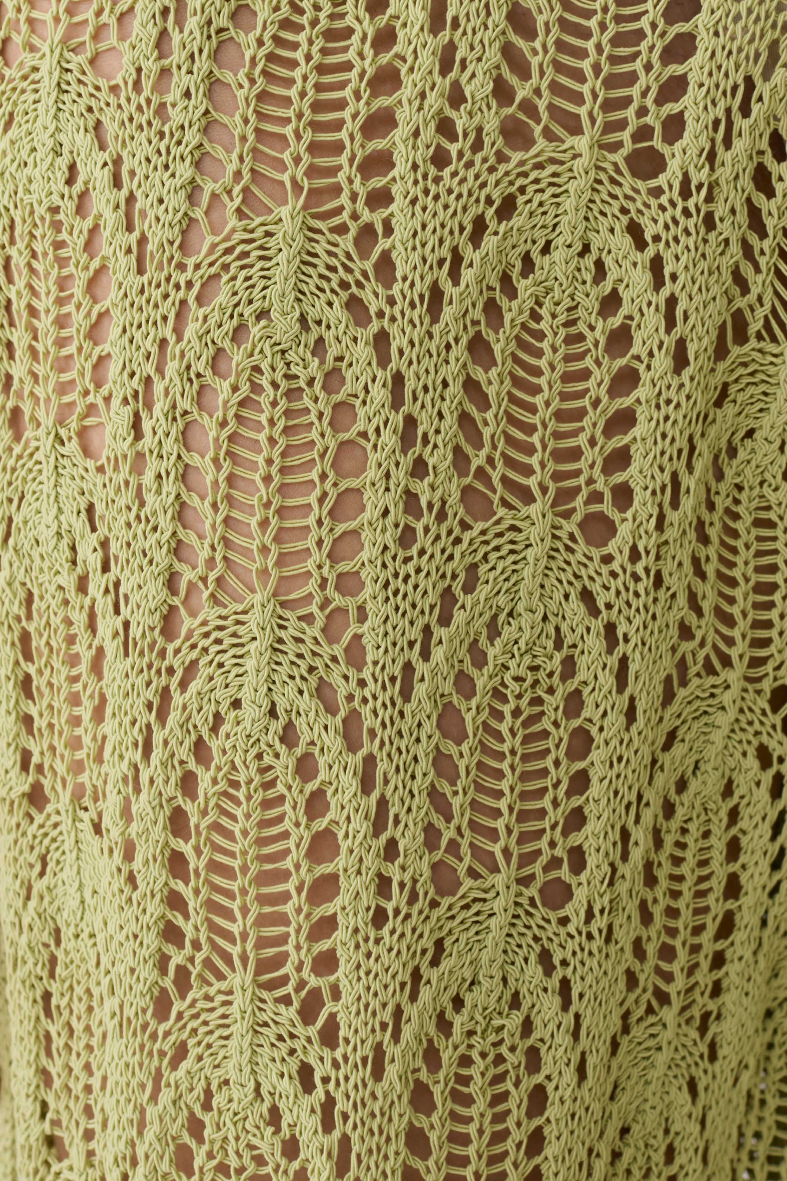 Glinda Crochet Pants - Light Olive - Image 8
