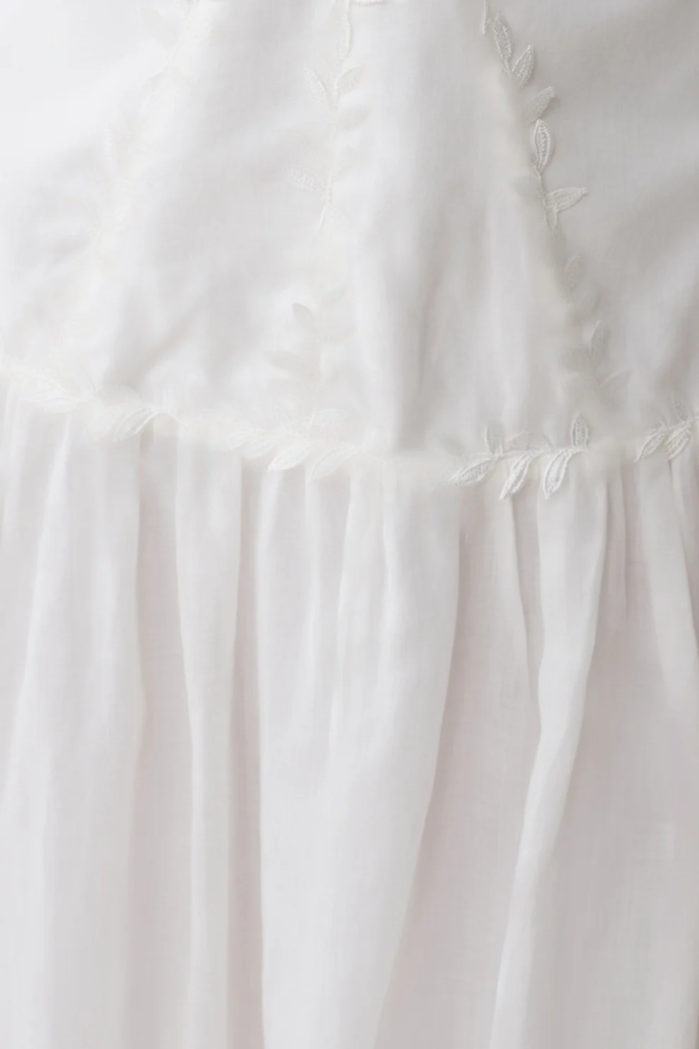 Linen Halter Maxi Dress - White - Image 6