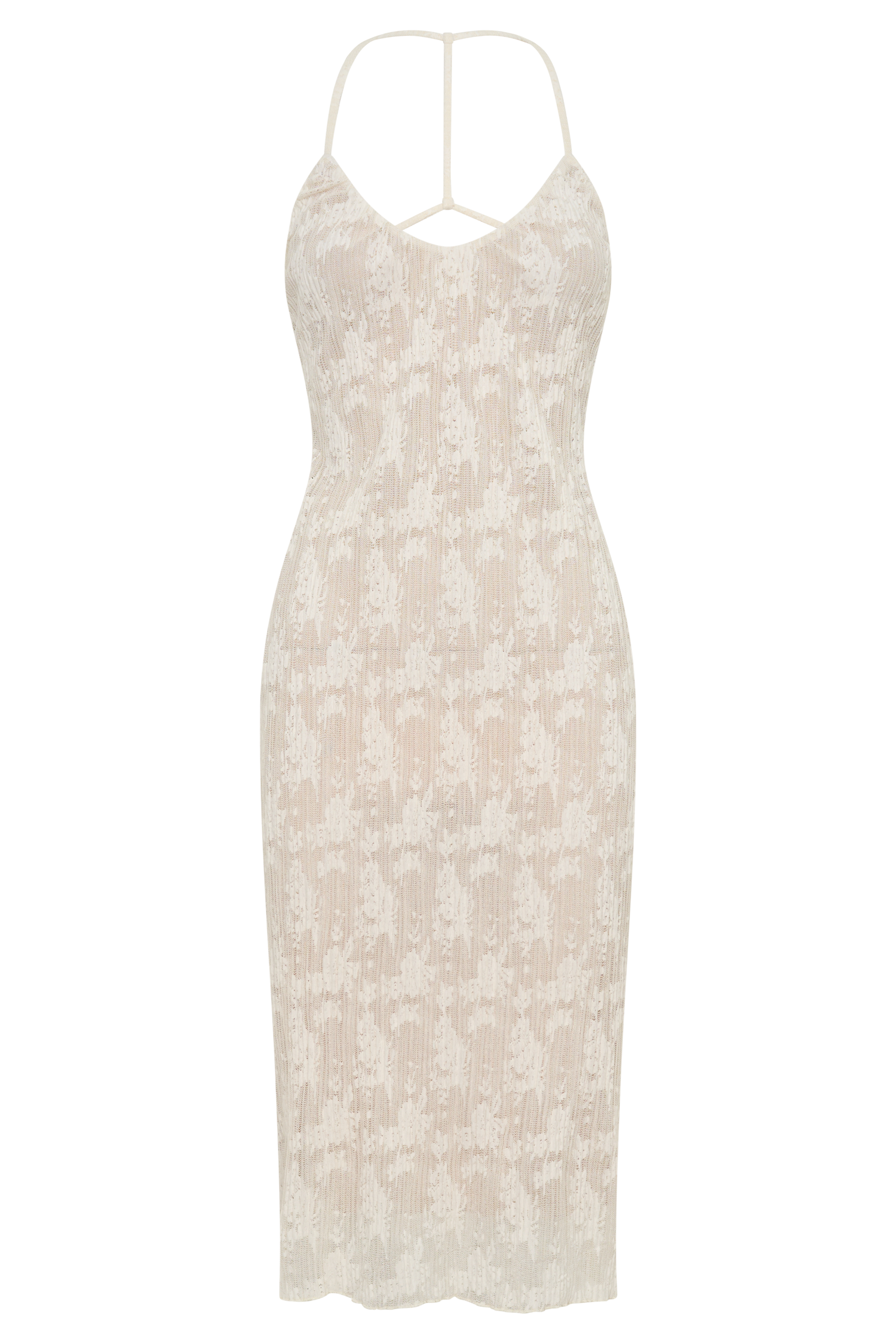 Ambrose Lace Midi Dress - Ivory - Image 9