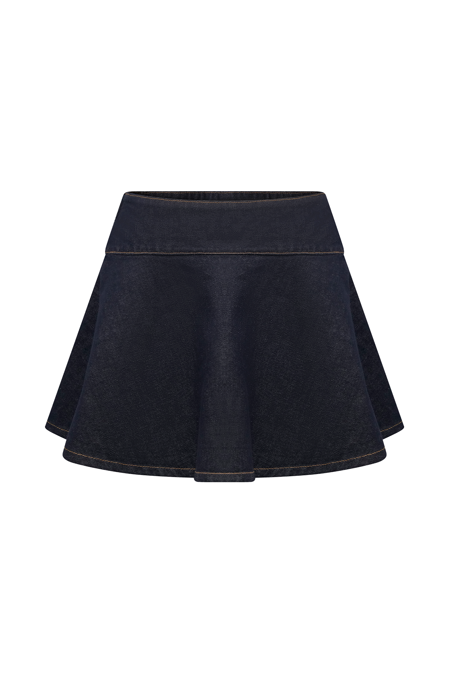 Arista Denim Mini Skirt - Washed Indigo Blue - Image 9