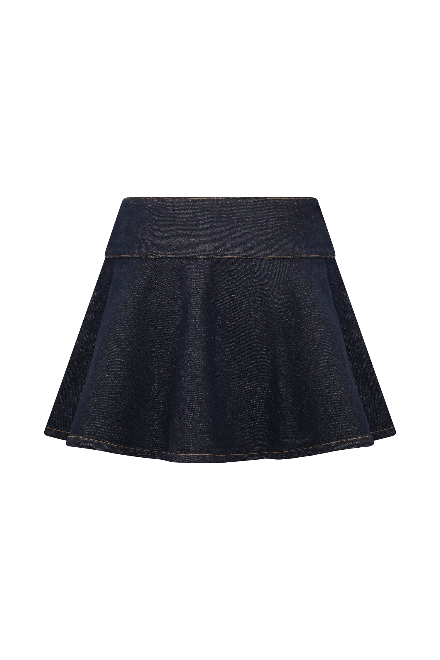 Arista Denim Mini Skirt - Washed Indigo Blue - Image 10