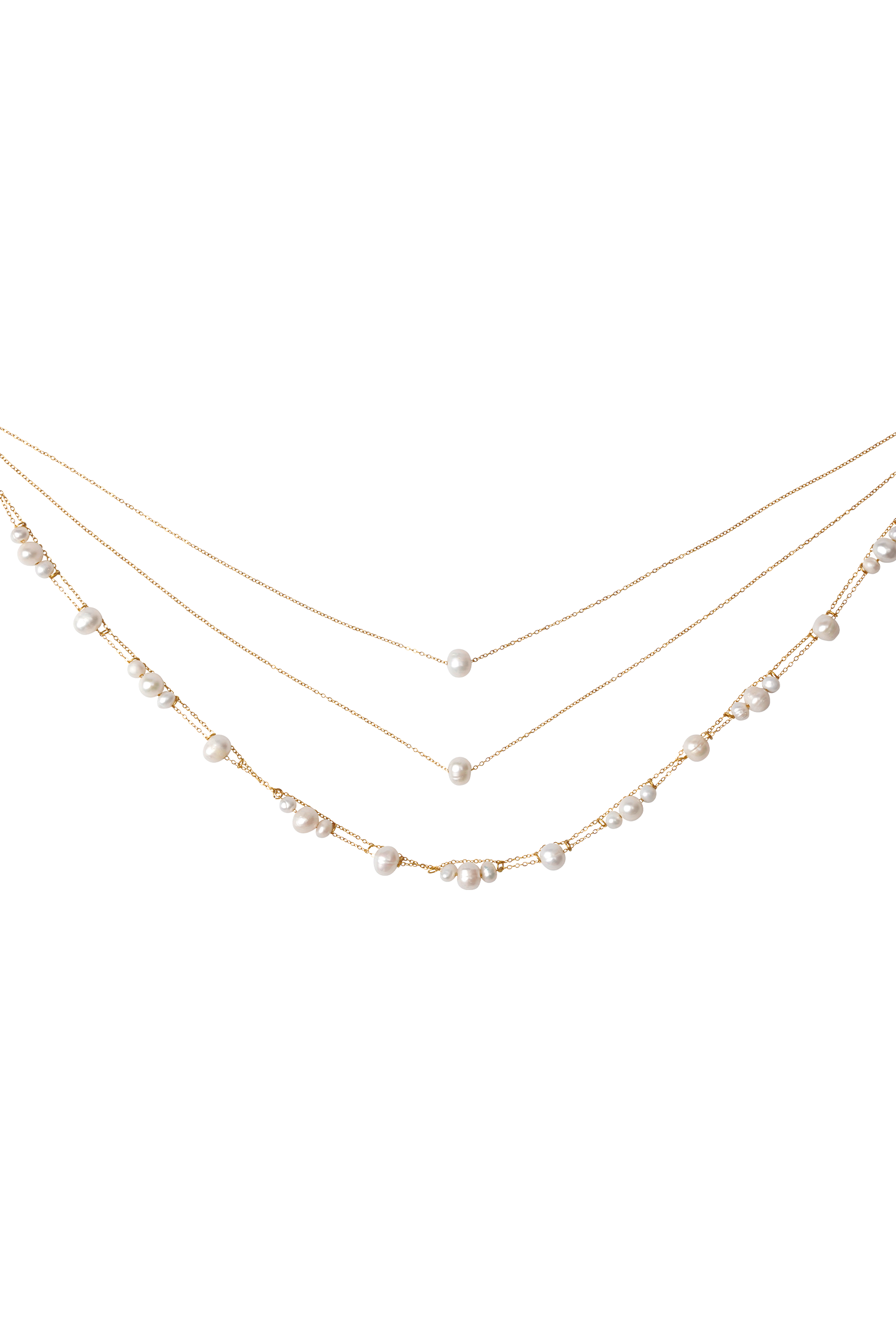 Aryanne Layered Pearl Choker - Pearl - Image 3