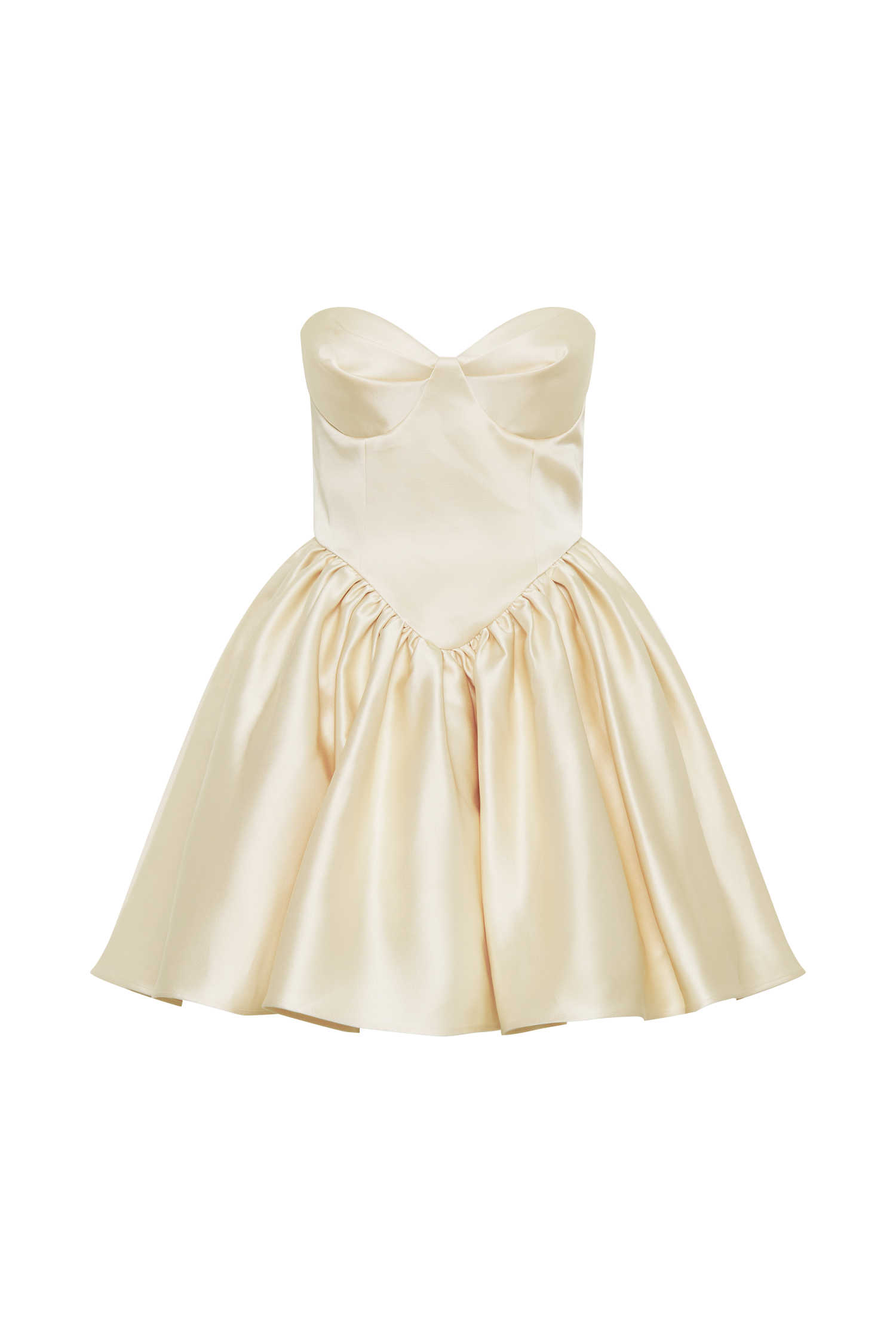 Hollie Structured Corset Mini Dress - Gold - Image 7