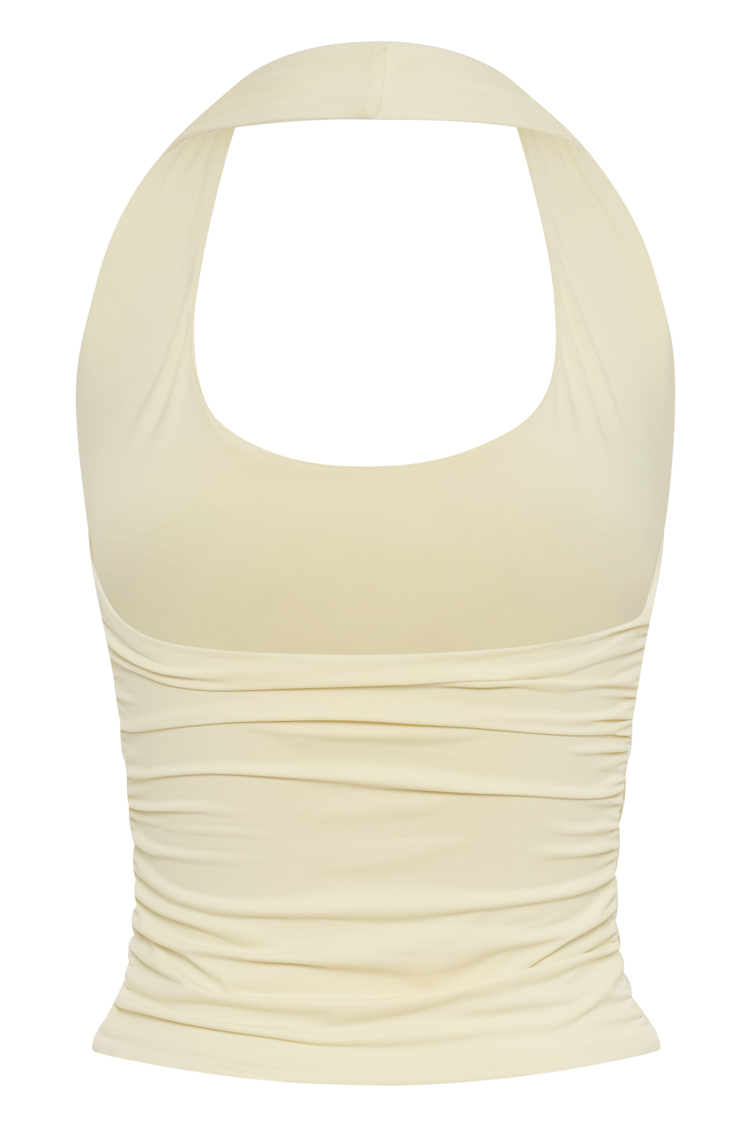 Marie Recycled Halter Top - Lemon Sherbet - Image 10