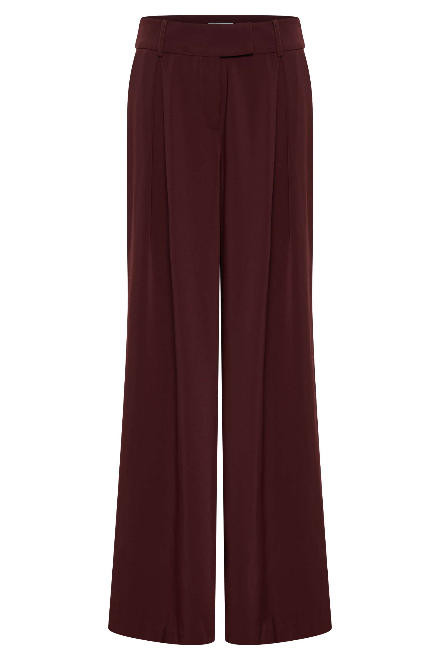 Jacqueline Pleated Wide Leg Pants - Mahogany - Image 11
