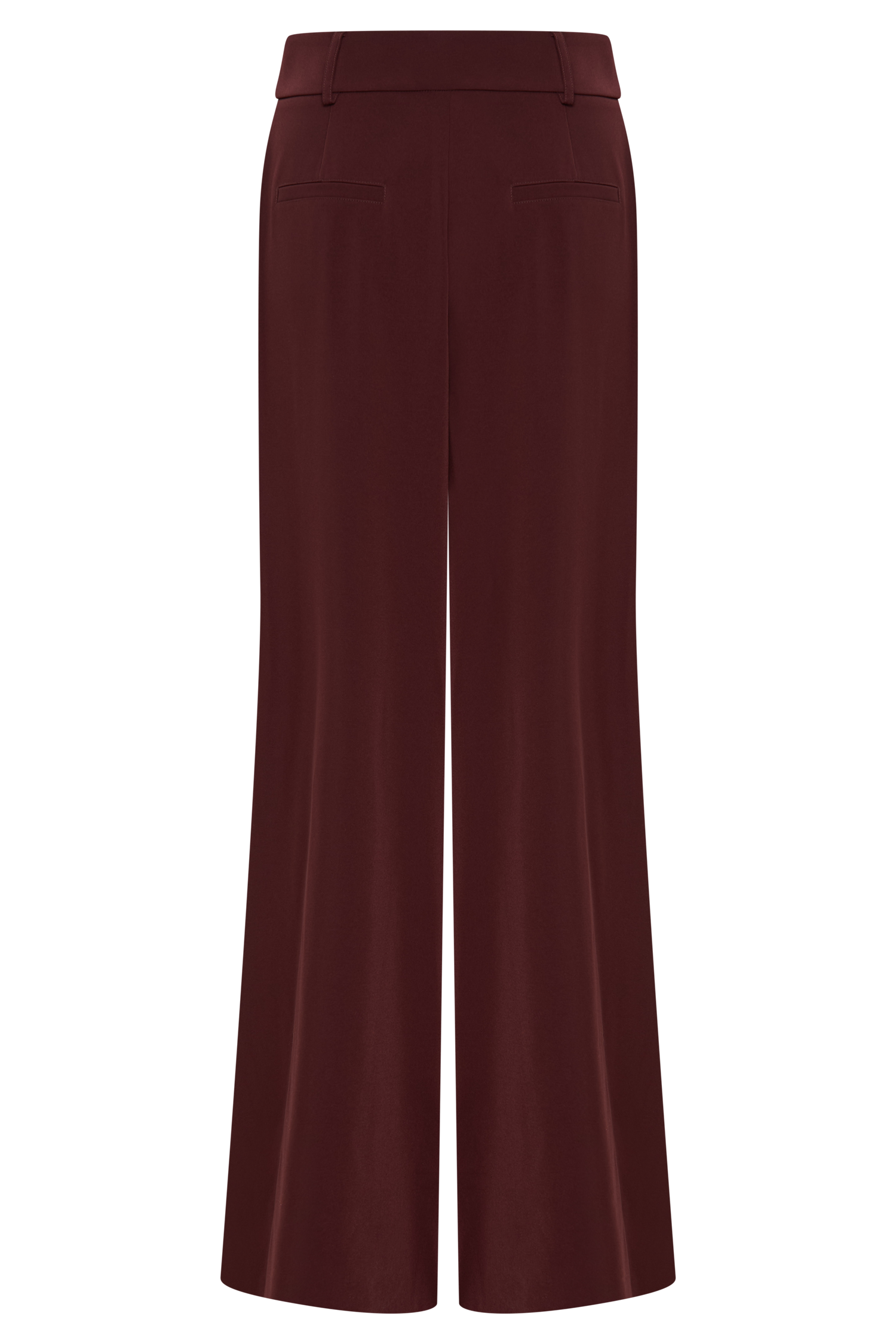 Jacqueline Pleated Wide Leg Pants - Mahogany - Image 10