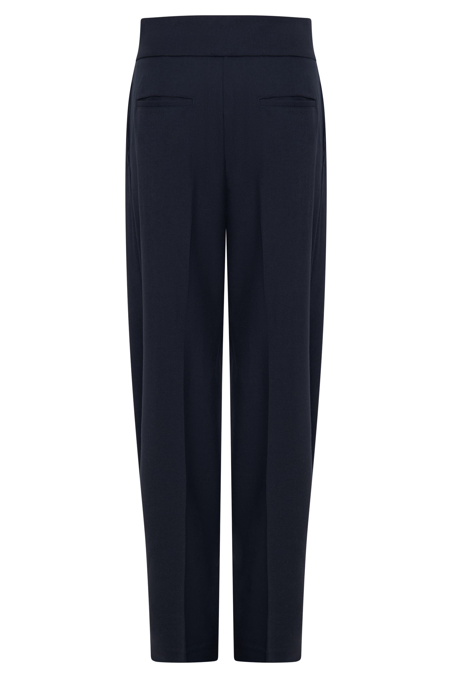 Penelope Pleated High Waisted Pants - Dark Navy - Image 9