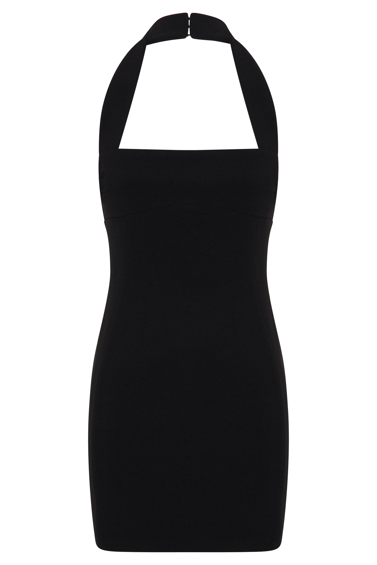 Amelita Suiting Halter Mini Dress - Black - Image 8