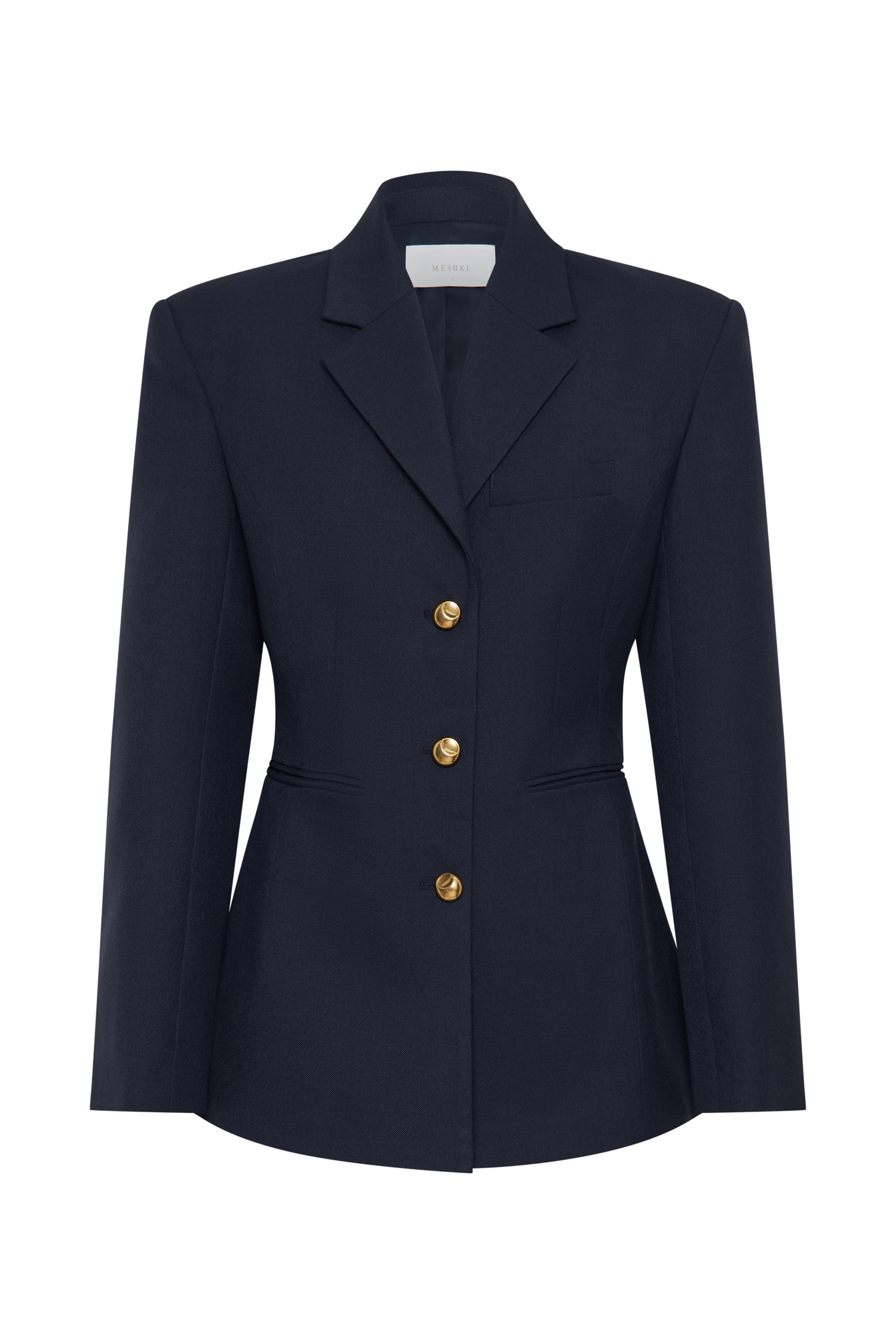 Bellamy Cinched Blazer - Dark Navy - Image 9