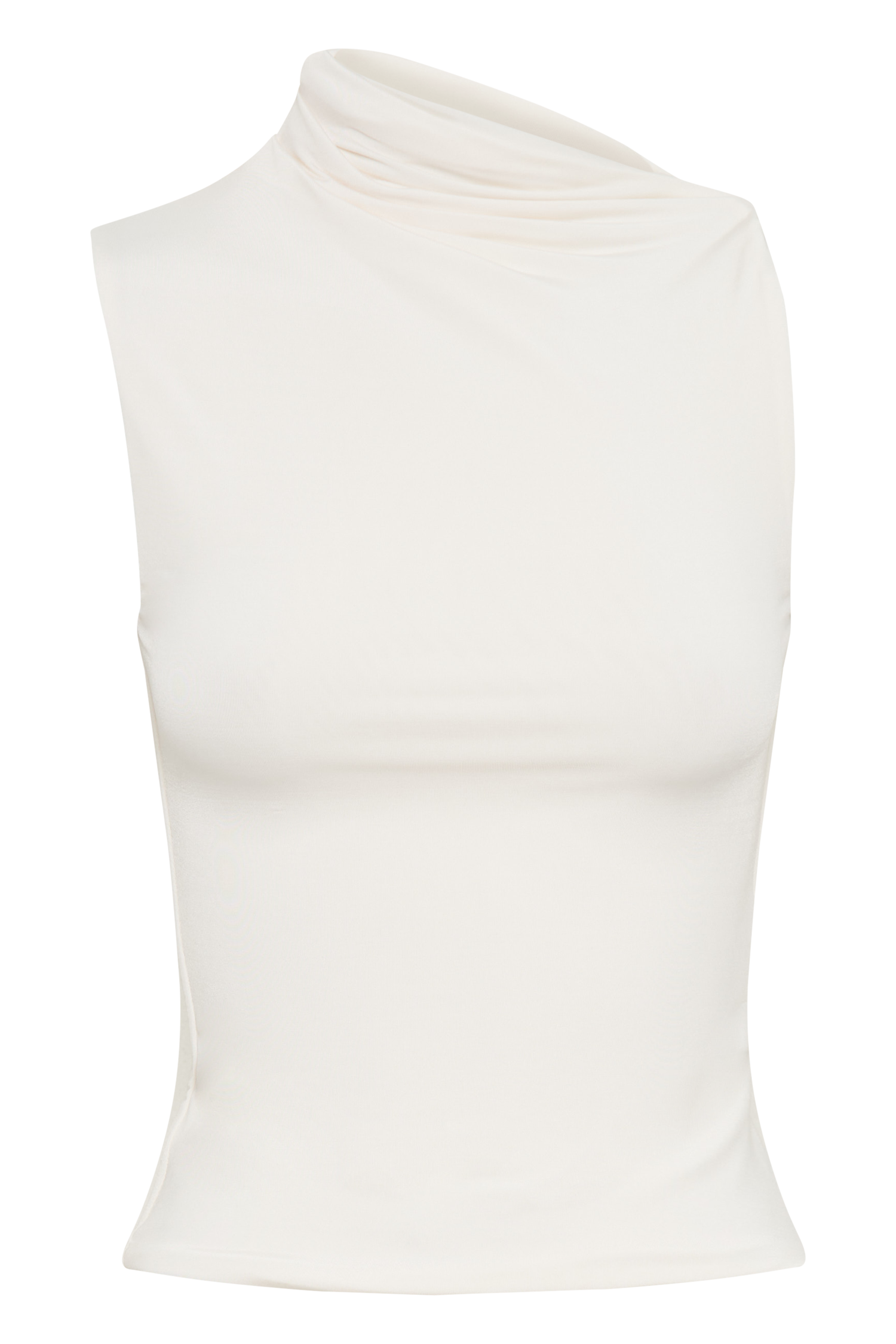 Hadleigh Sleeveless Slinky Top - Ivory - Image 9