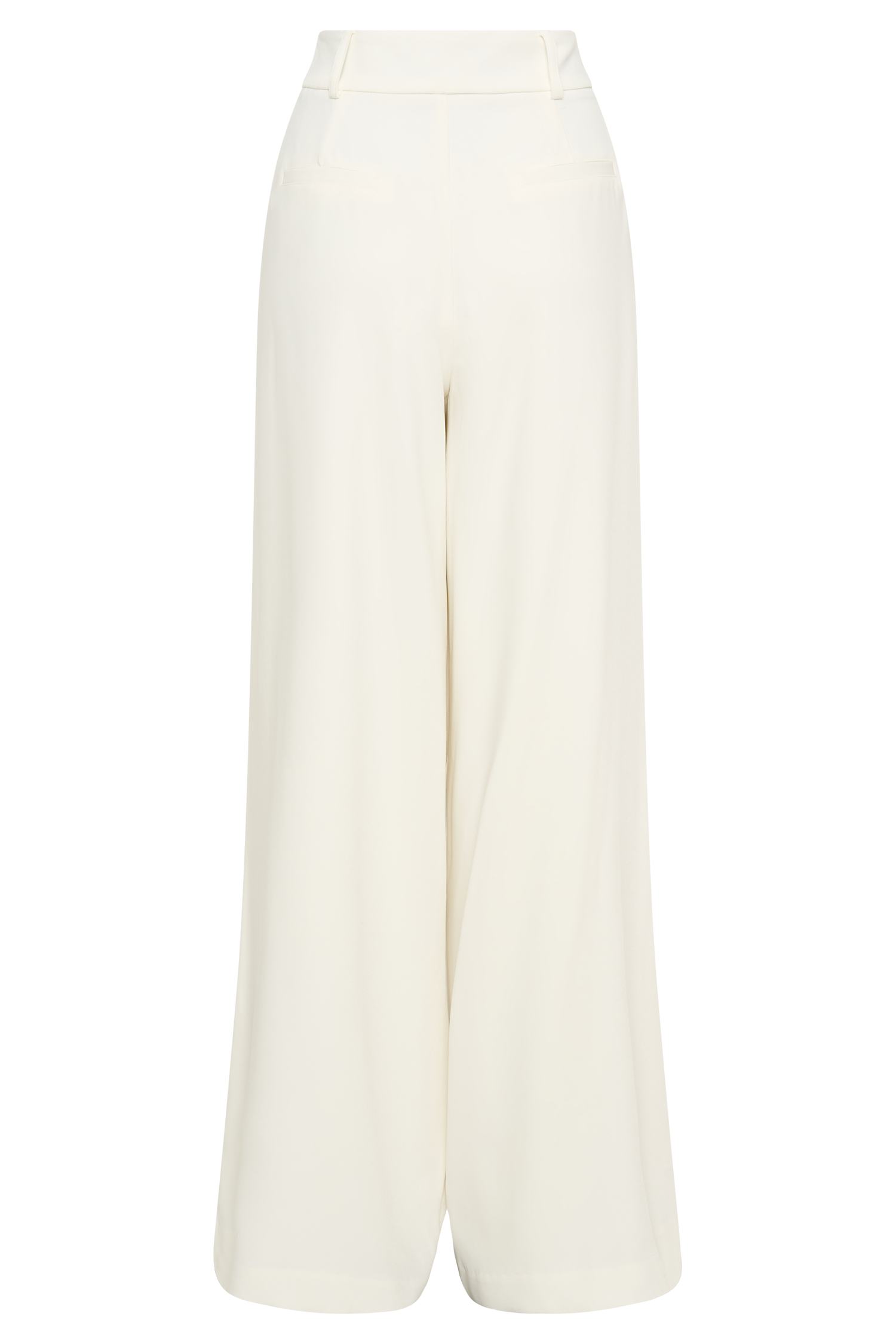 Jacqueline Pleated Wide Leg Pants - Ivory - Image 9