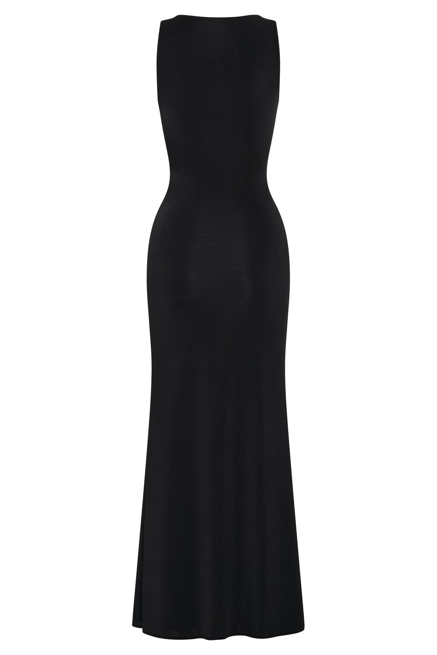 Beck Plunge Maxi Dress With Floral Hardware - Black - Image 5