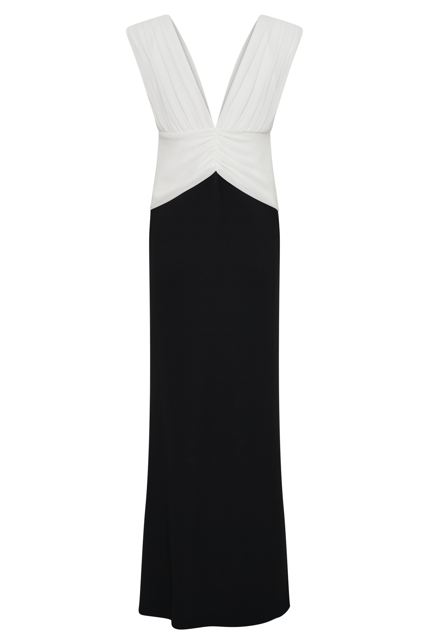 Monique Contrast Maxi Dress - Black - Image 6