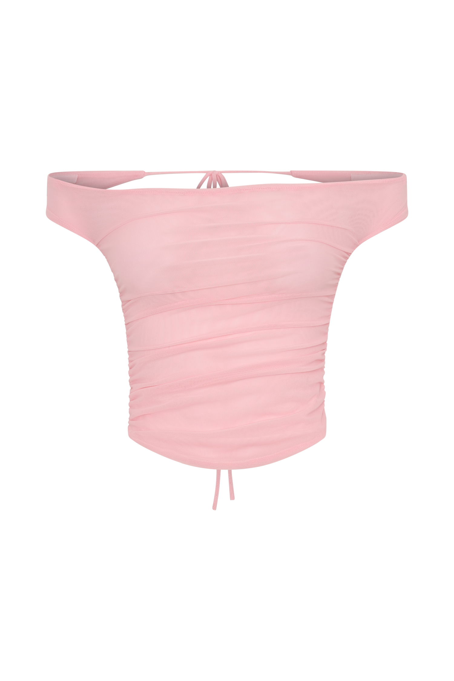 Brooklyn Mesh Crop Top - Candy Pink - Image 9