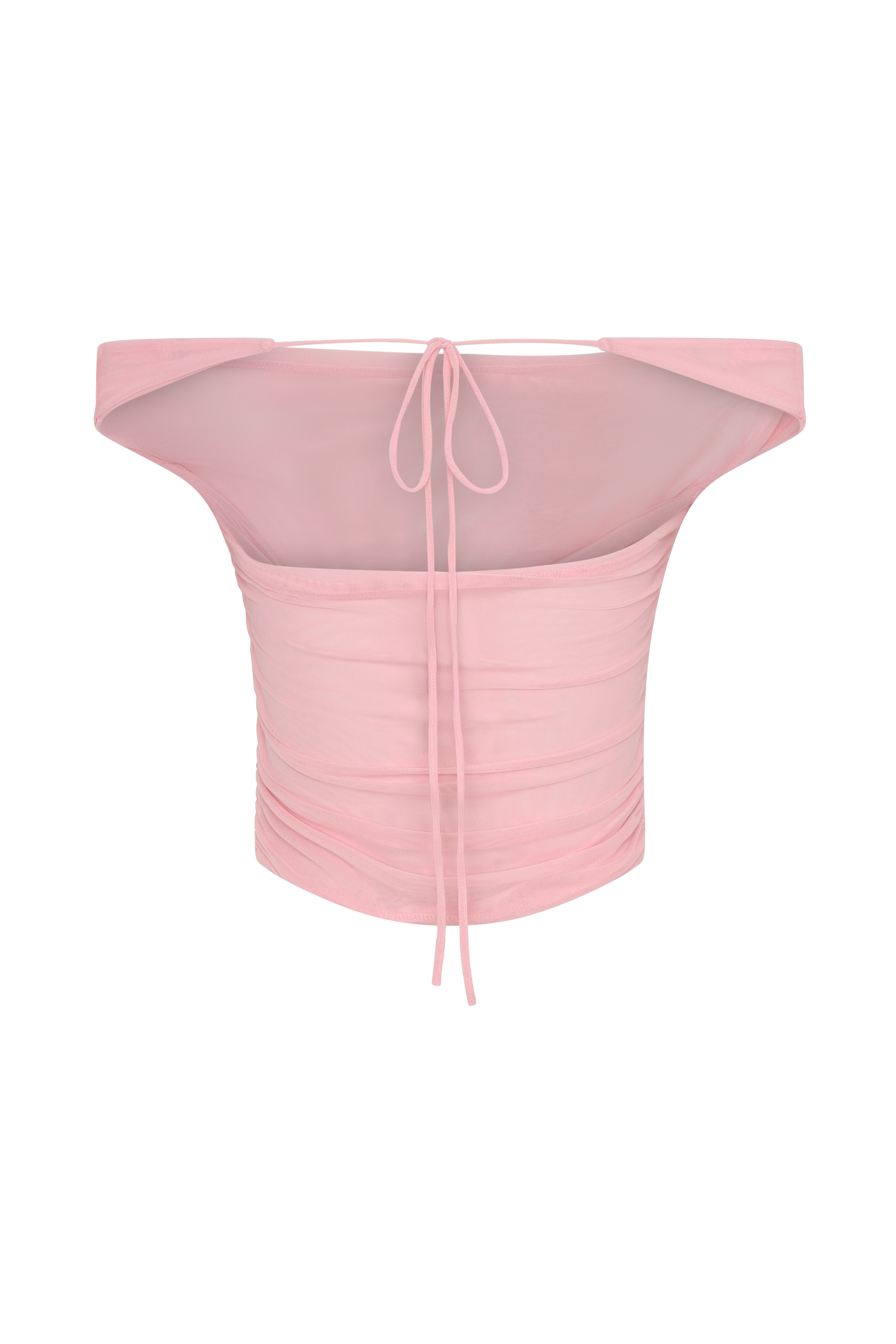 Brooklyn Mesh Crop Top - Candy Pink - Image 8