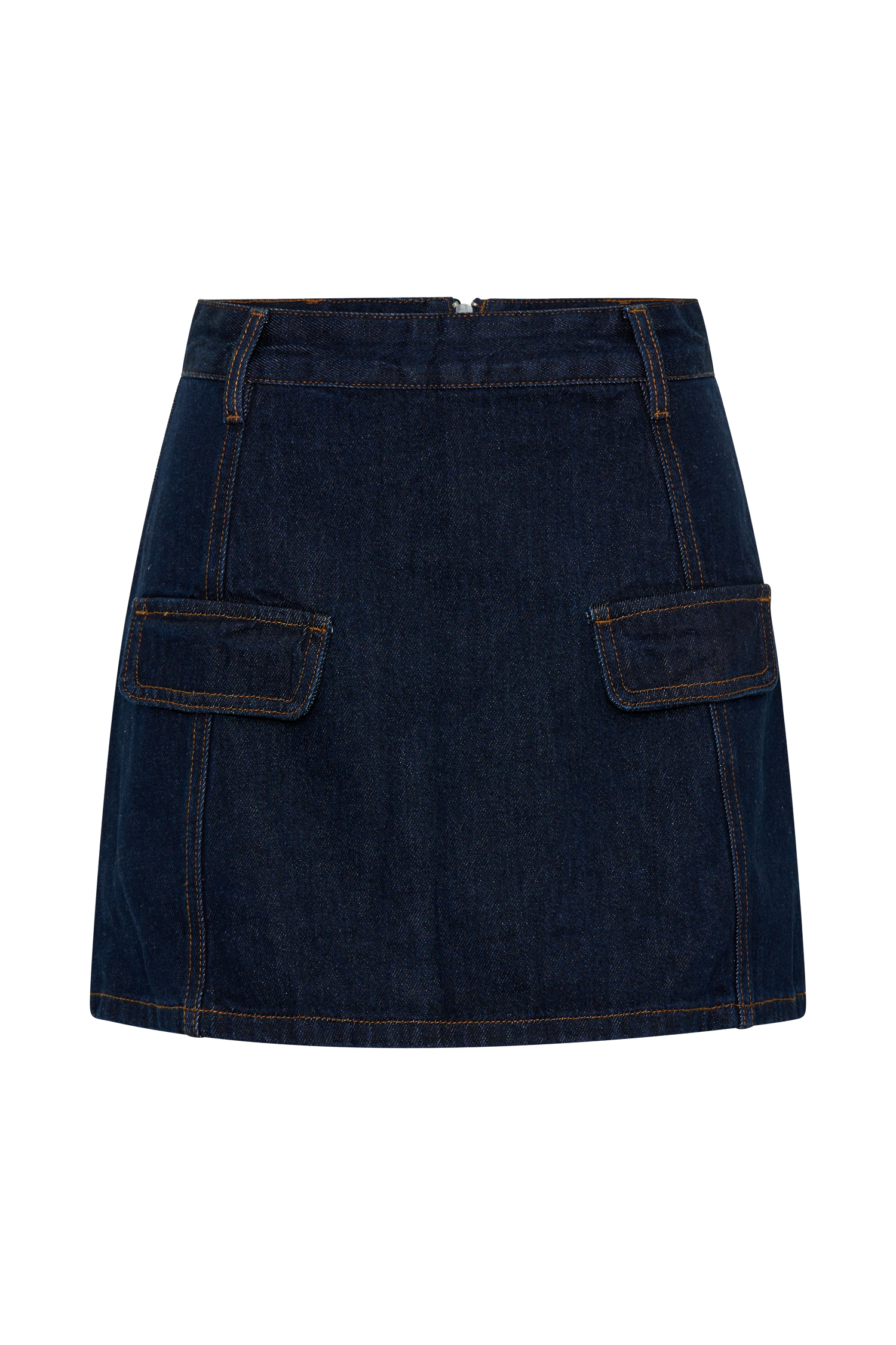 Rosalyn Mini Denim Skort - Indigo Blue - Image 12