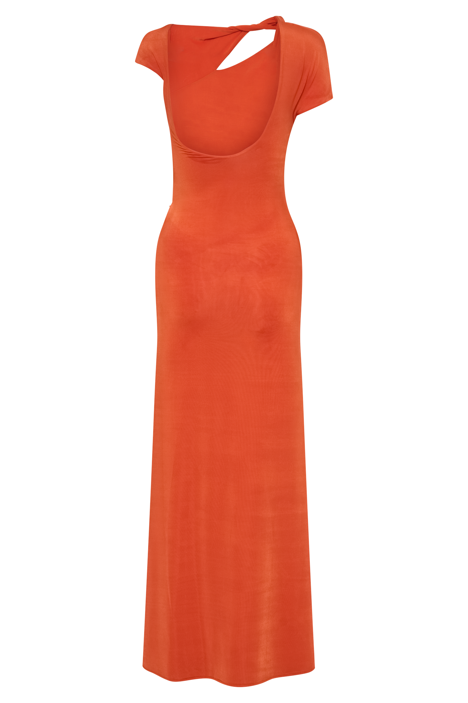 Kaida Slinky Maxi Dress With Hardware - Burnt Orange - Image 7