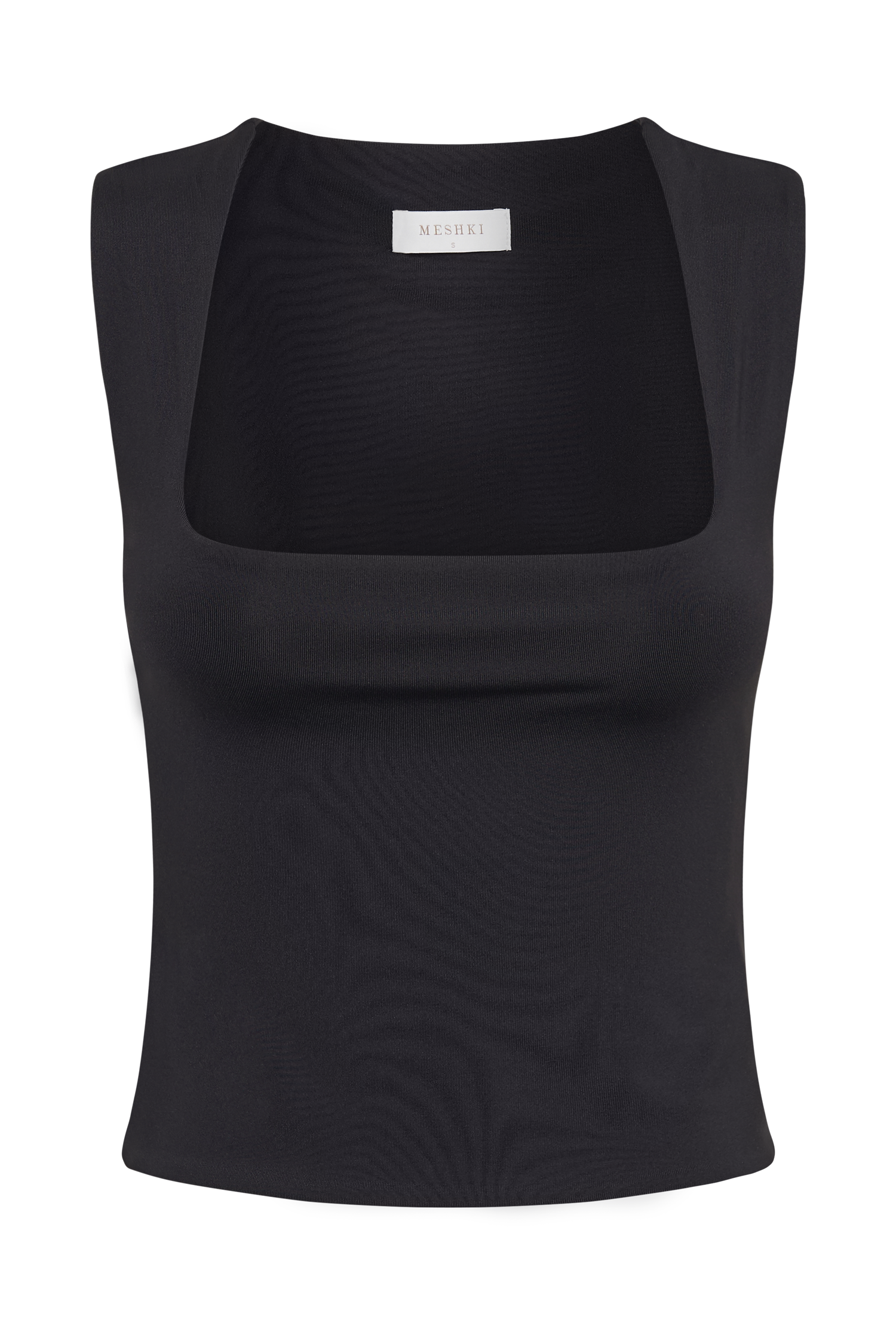 Linley Recycled Nylon Long Line Top - Black - Image 8