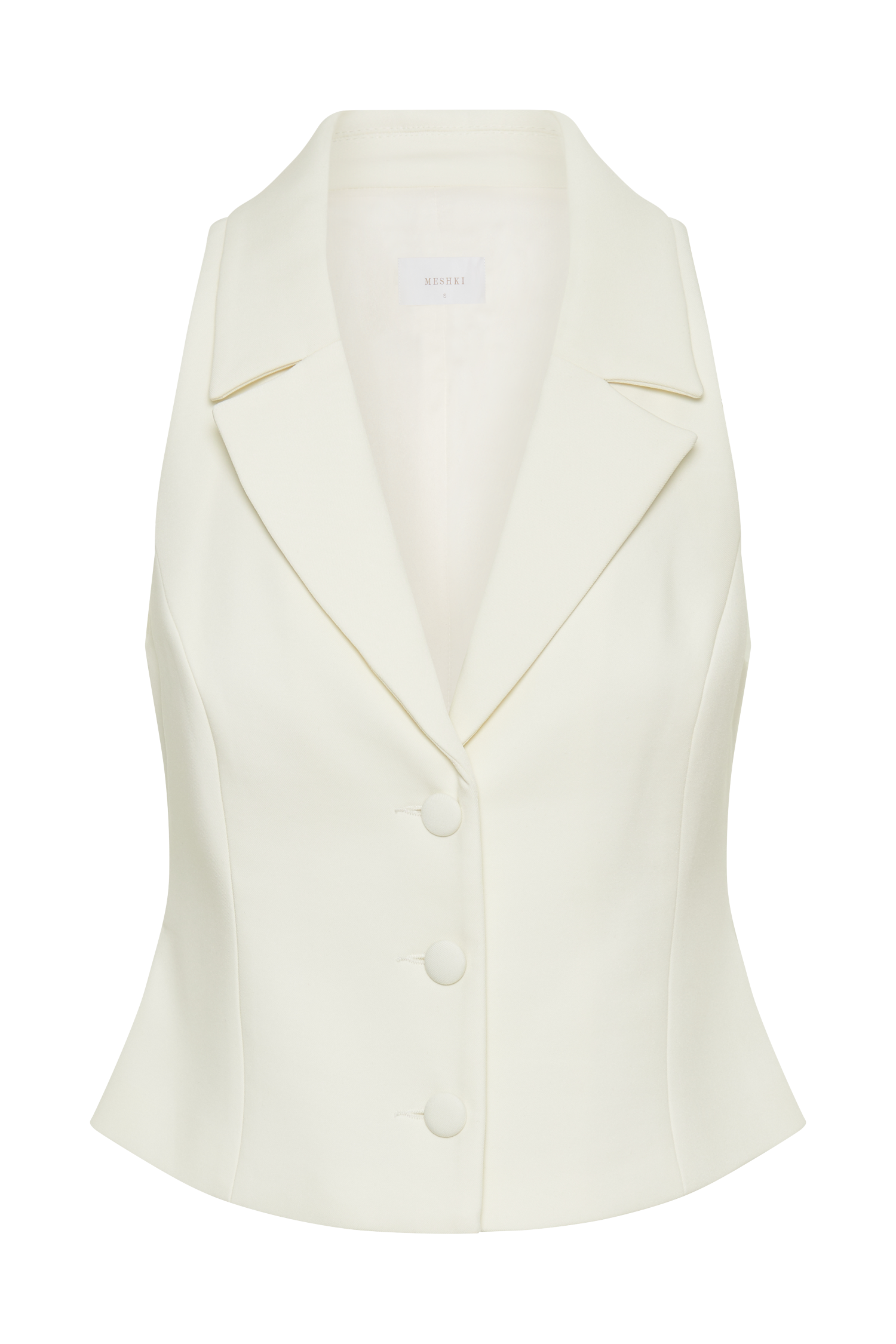 Mura Suiting Vest - Ivory - Image 9