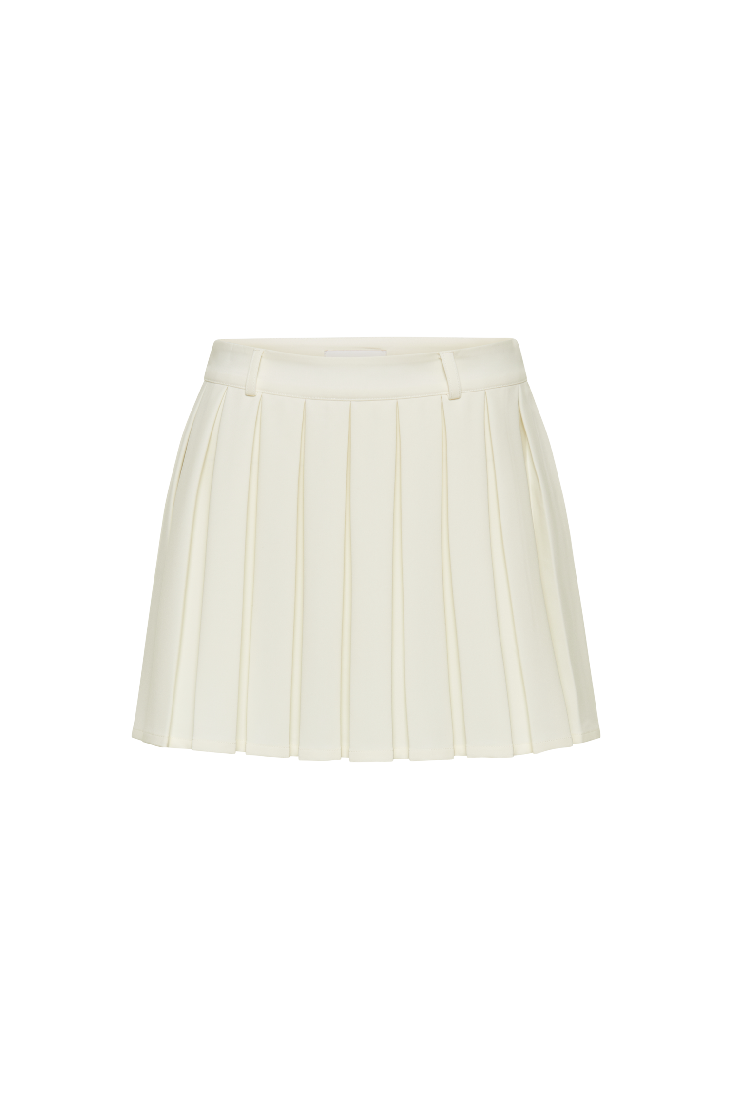 Mura Pleated Mini Skirt - Ivory - Image 9