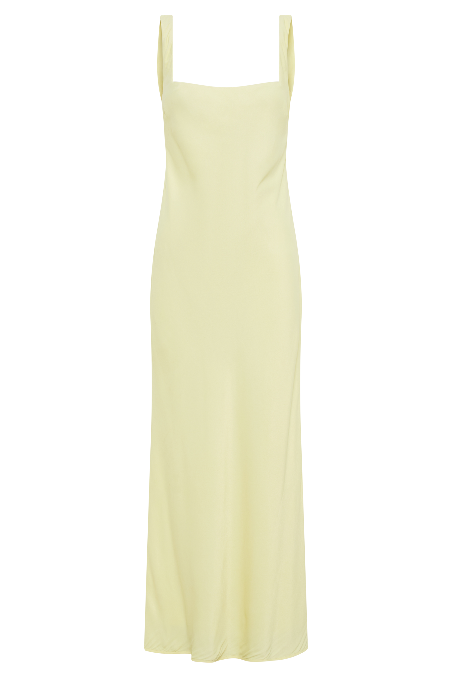 Ensley Satin Maxi Dress - Light Yellow - Image 10