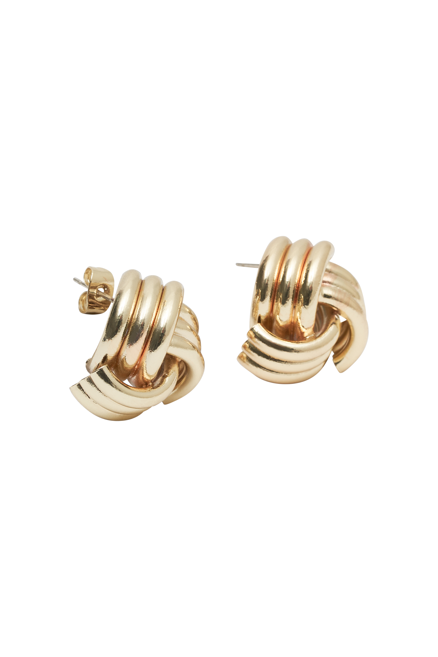 Rowan Knotted Earrings - Gold - Image 7