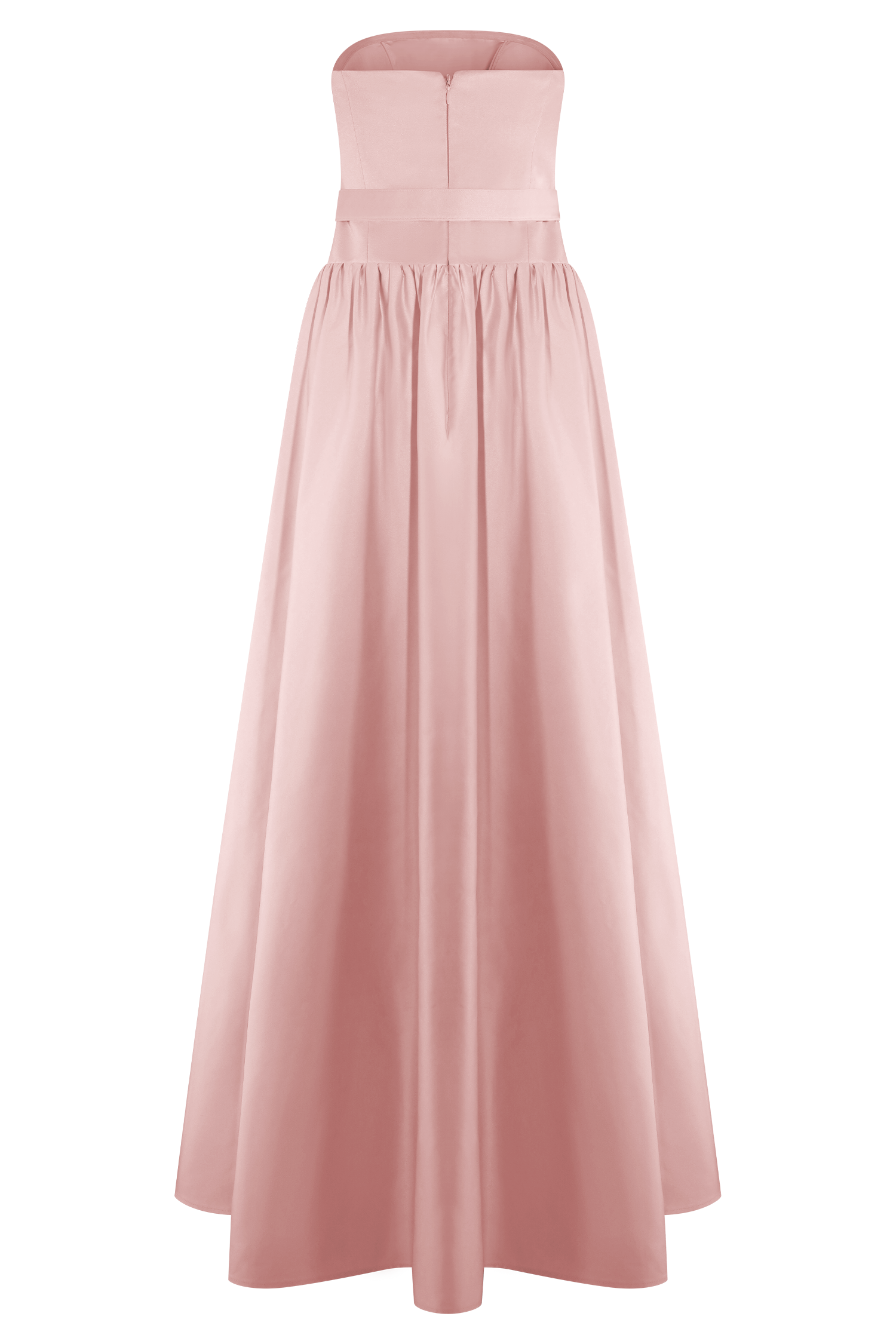 Florence Strapless Belted Maxi Dress - Baby Pink - Image 8