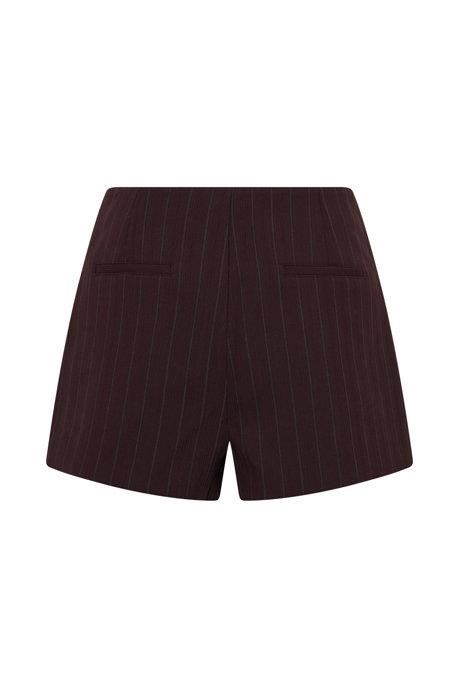 Agatha Suiting Shorts - Plum Pinstripe - Image 10