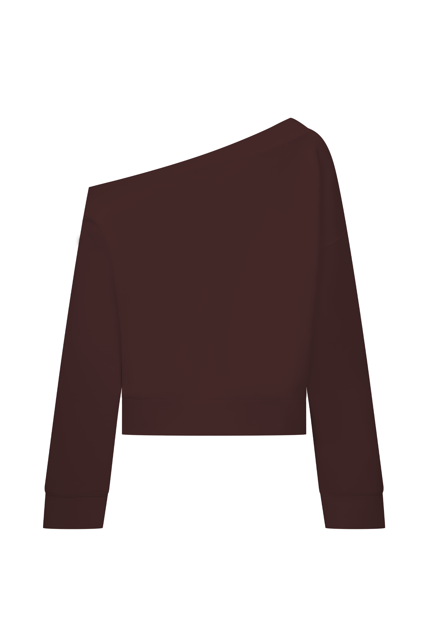 Aiden Slouchy Crew Jumper - Chocolate - Image 8