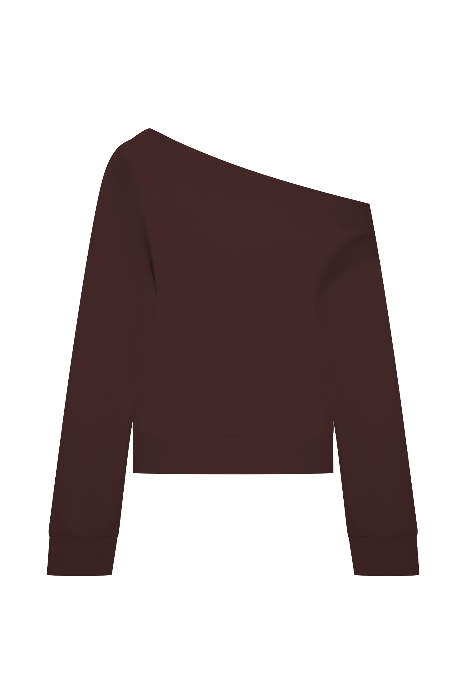 Aiden Slouchy Crew Jumper - Chocolate - Image 9