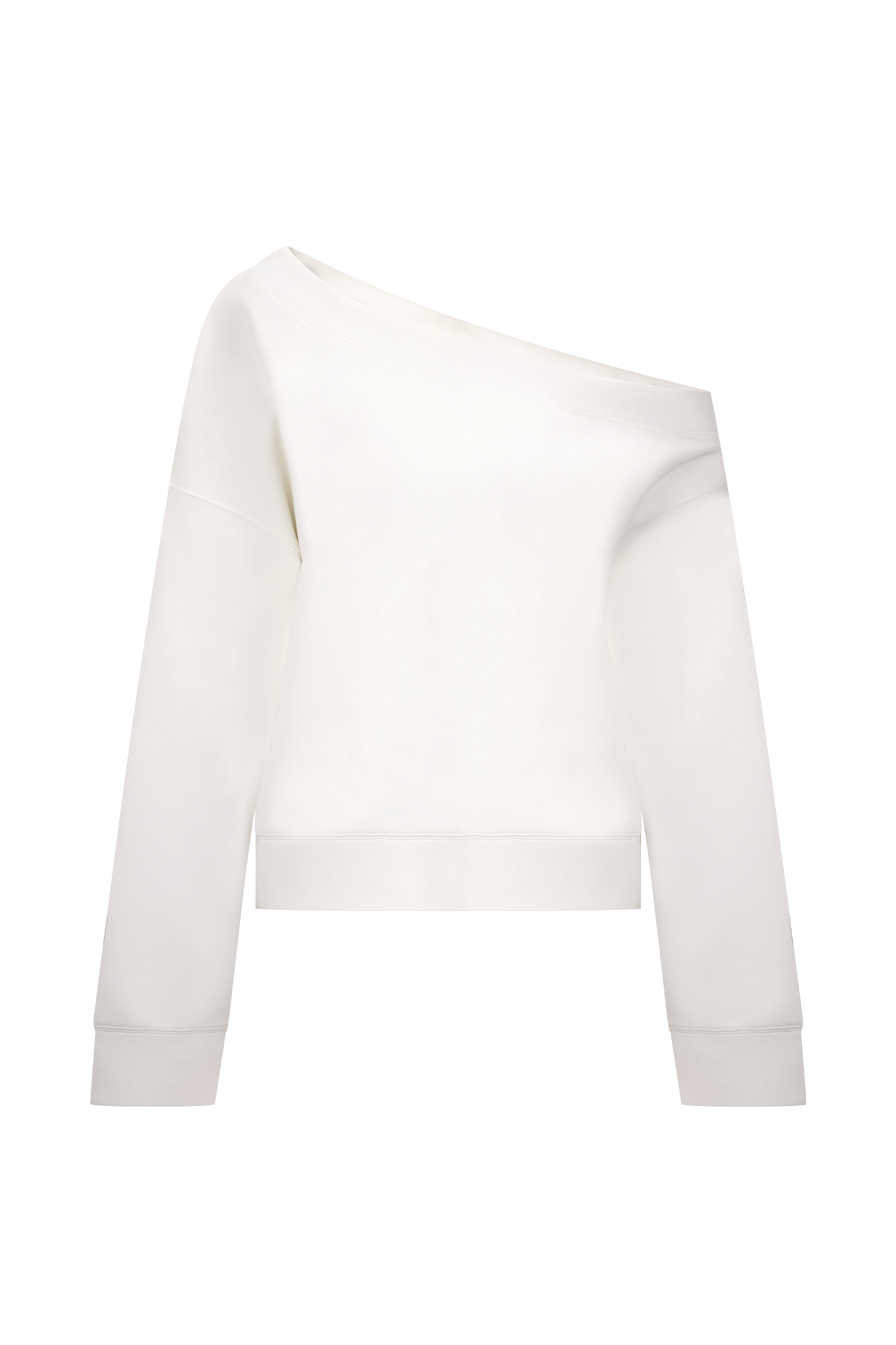 Aiden Slouchy Crew Jumper - Ivory - Image 7